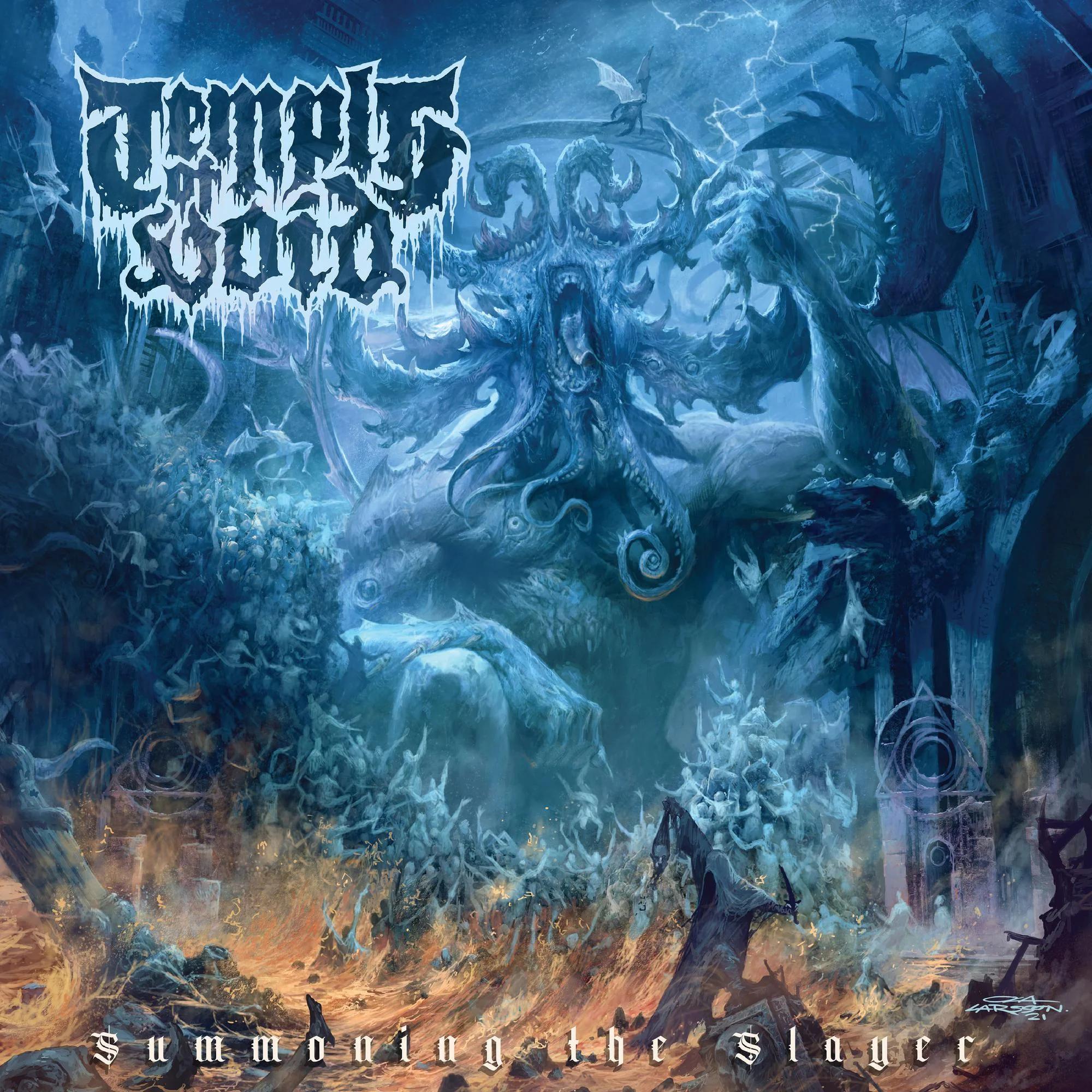 TEMPLE OF VOID 'SUMMONING THE SLAYER' LP - ORANGE