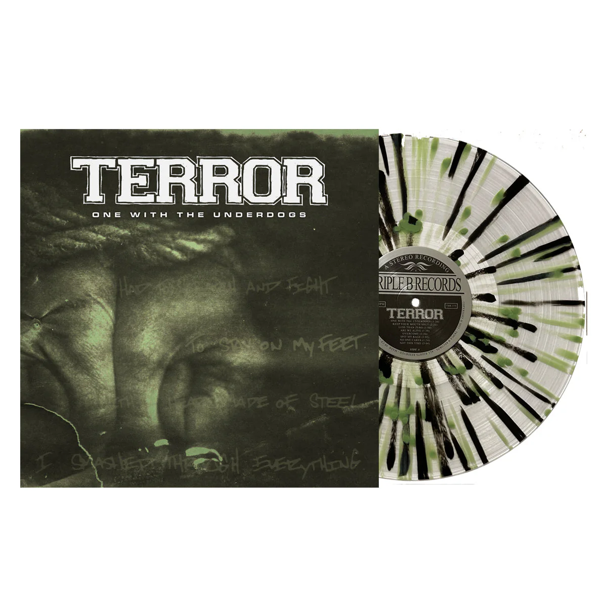 TERROR ‘ONE WITH THE UNDERDOGS’ LP - EXCLUSIVE - LTD. 300 - OLIVE GREEN/BLACK/SPLATTER