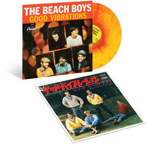 THE BEACH BOYS 'GOOD VIBRATIONS' LP - ORANGE/YELLOW/SWIRL/MARBLE
