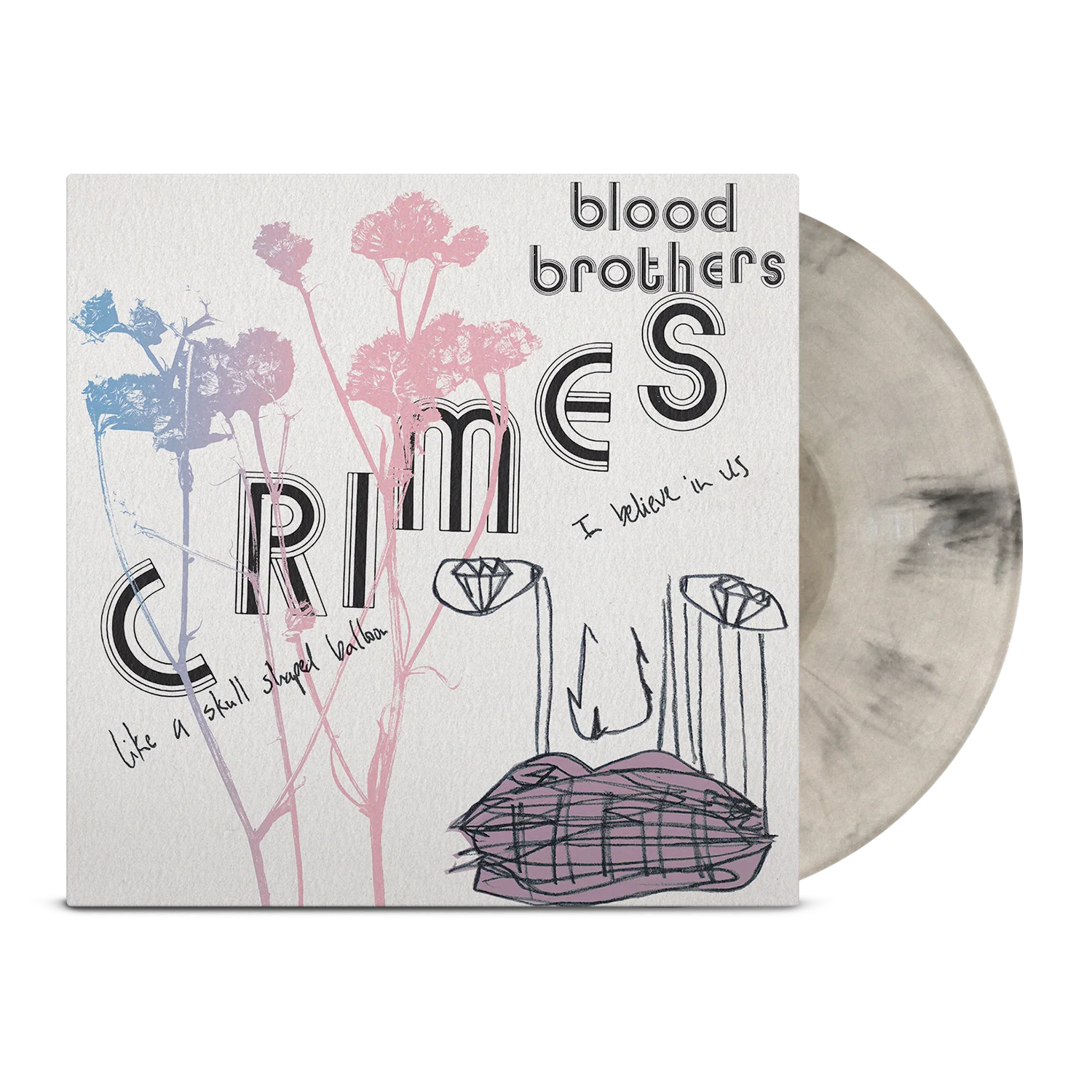 THE BLOOD BROTHERS ‘CRIMES’ LP - EXCLUSIVE - LTD. 300 - BLACK/BONE WHITE MARBLE
