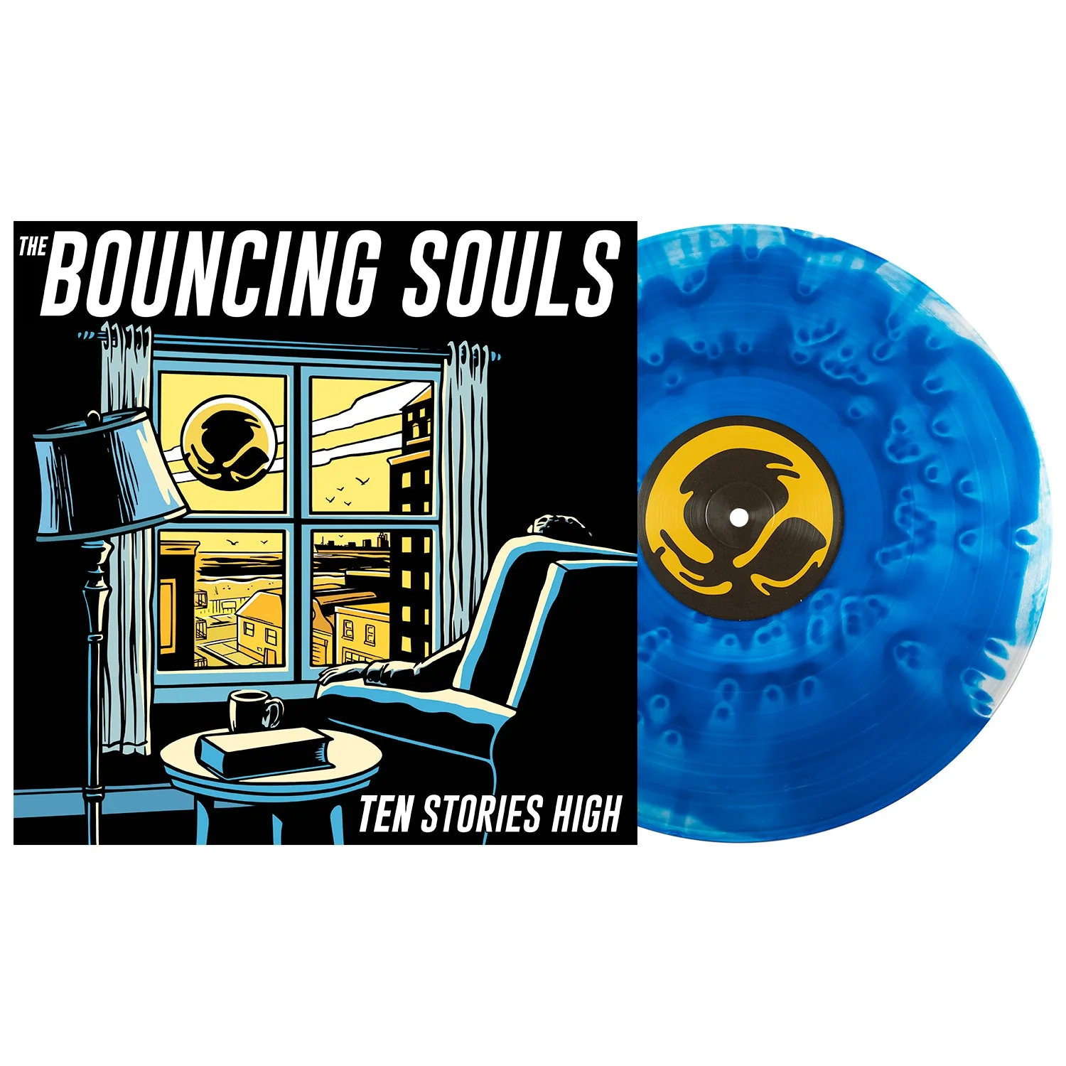 THE BOUNCING SOULS 'TEN STORIES HIGH' LP - EXCLUSIVE - LTD. 350 - CLOUDY ROYAL BLUE - Image 2