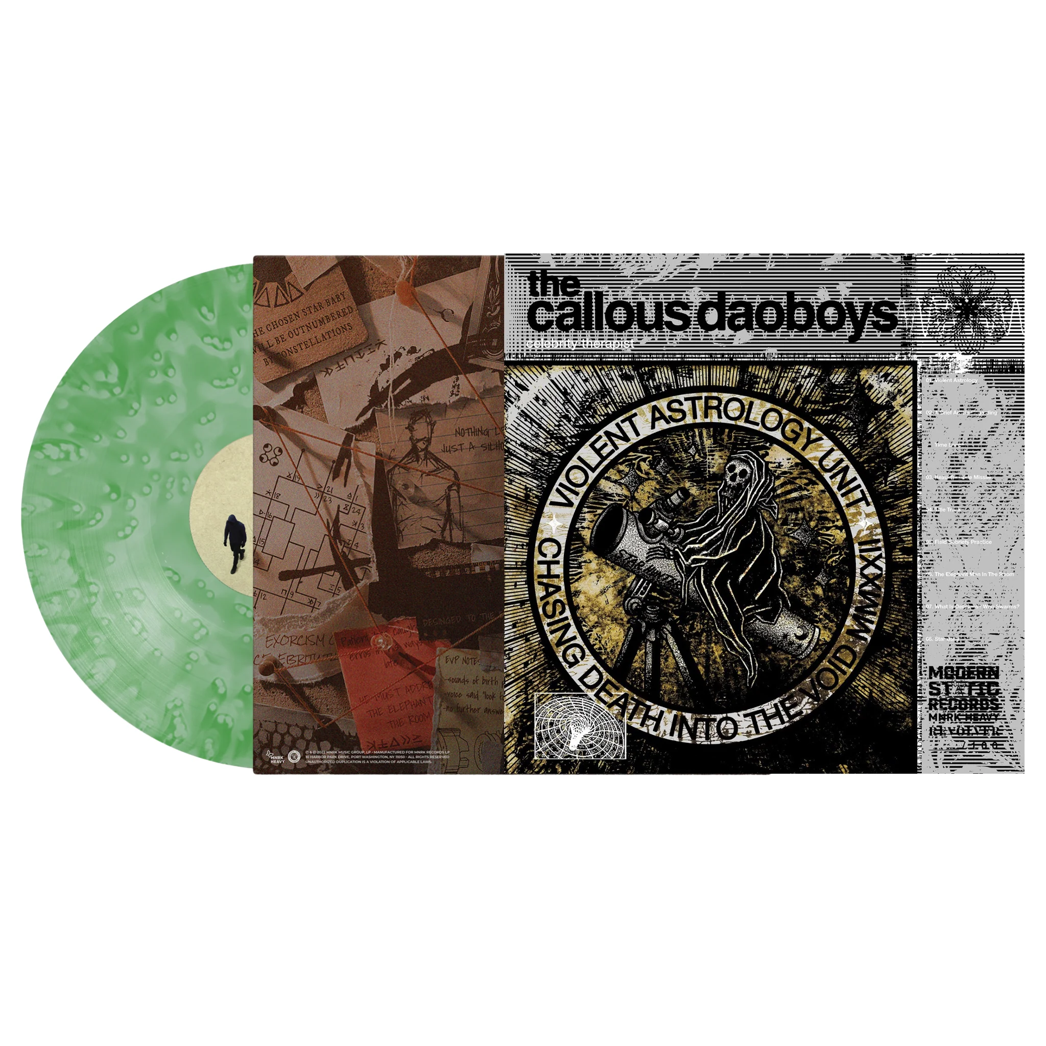 THE CALLOUS DAOBOYS ‘CELEBRITY THERAPIST’ LP - EXCLUSIVE - LTD. 100 - GHOSTLY COKE BOTTLE/GREEN - Image 2