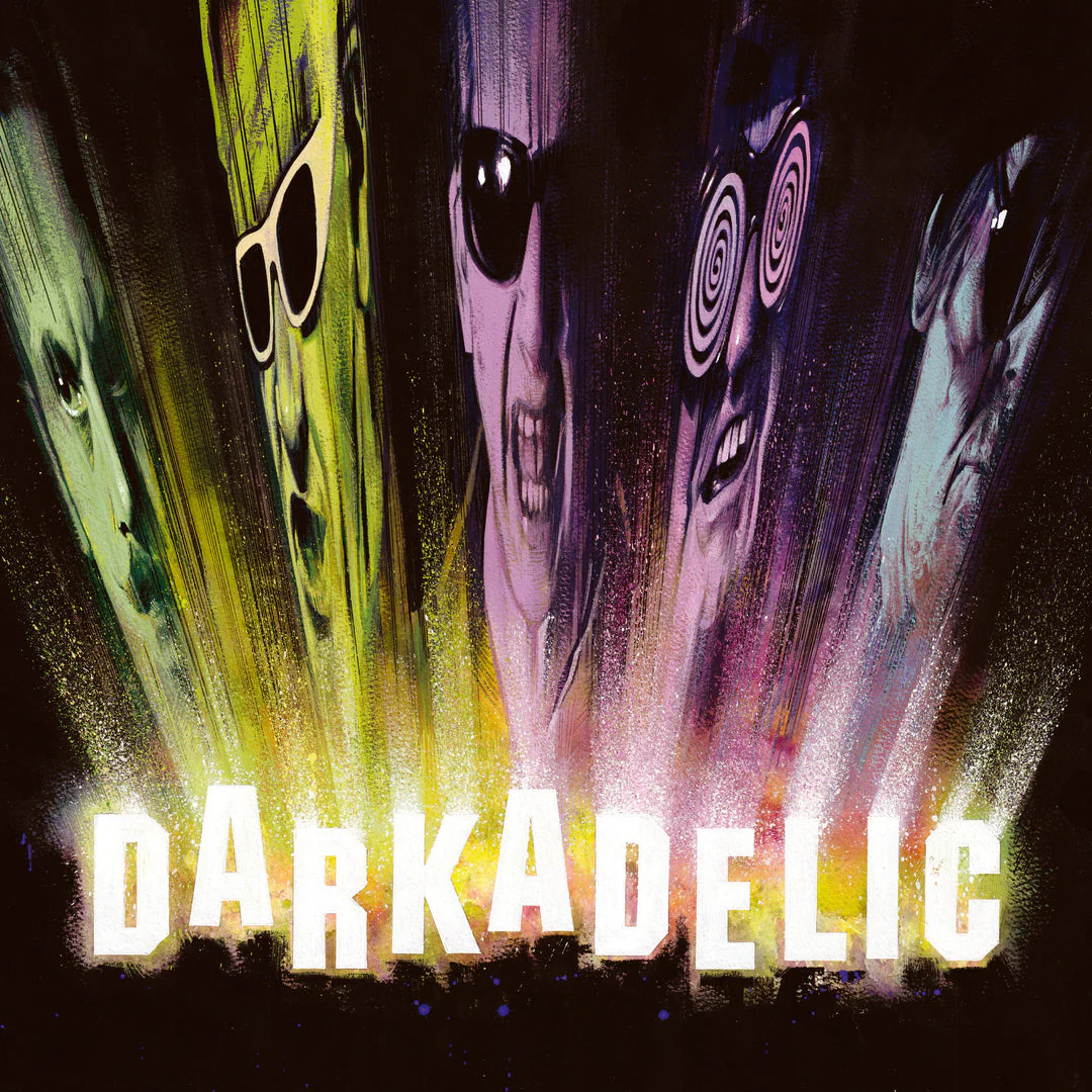 THE DAMNED 'DARKADELIC' LP - LTD. - SIGNED PRINT IMAGE - TRANSPARENT VINYL