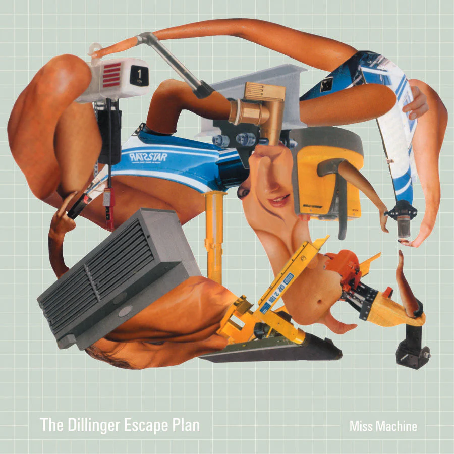 THE DILLINGER ESCAPE PLAN 'MISS MACHINE REISSUE' LP - COKE BOTTLE GREEN/NEON ORANGE/PINWHEEL/CYAN BLUE/MUSTARD/WHITE/SPLATTER - Image 2