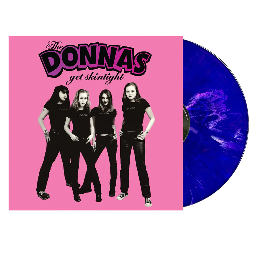 THE DONNAS 'GET SKINTIGHT-REMASTERED' LP - PURPLE/PINK SWIRL
