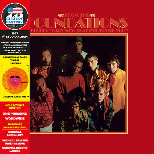 THE FOUNDATIONS 'FROM THE FOUNDATIONS (BABY NOW THAT I FOUND YOU)' LP - ORANGE SMOKE