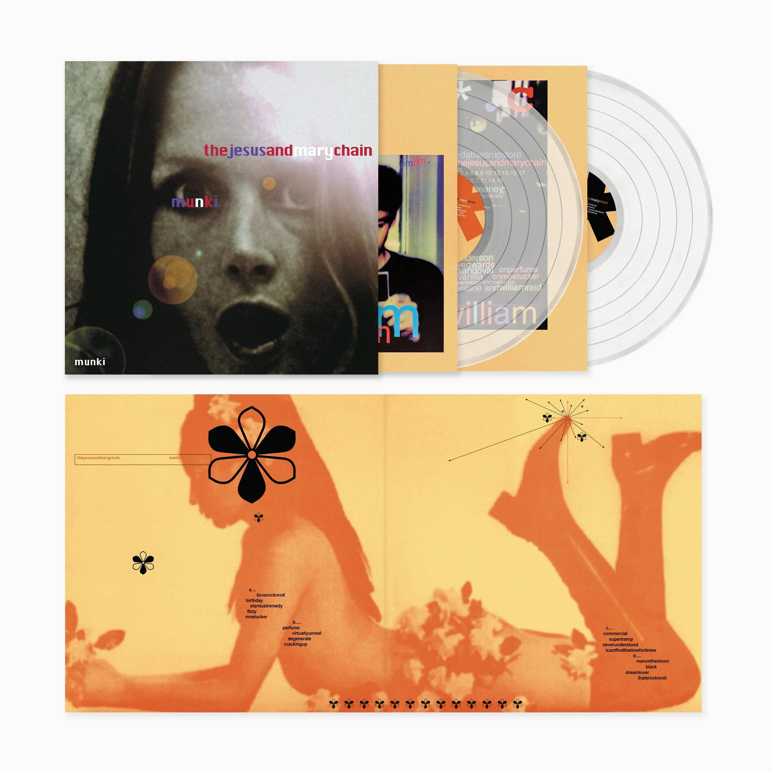 THE JESUS AND MARY CHAIN ‘MUNKI’ 2LP - EXCLUSIVE - LTD. 500 - ULTRA CLEAR - Image 2