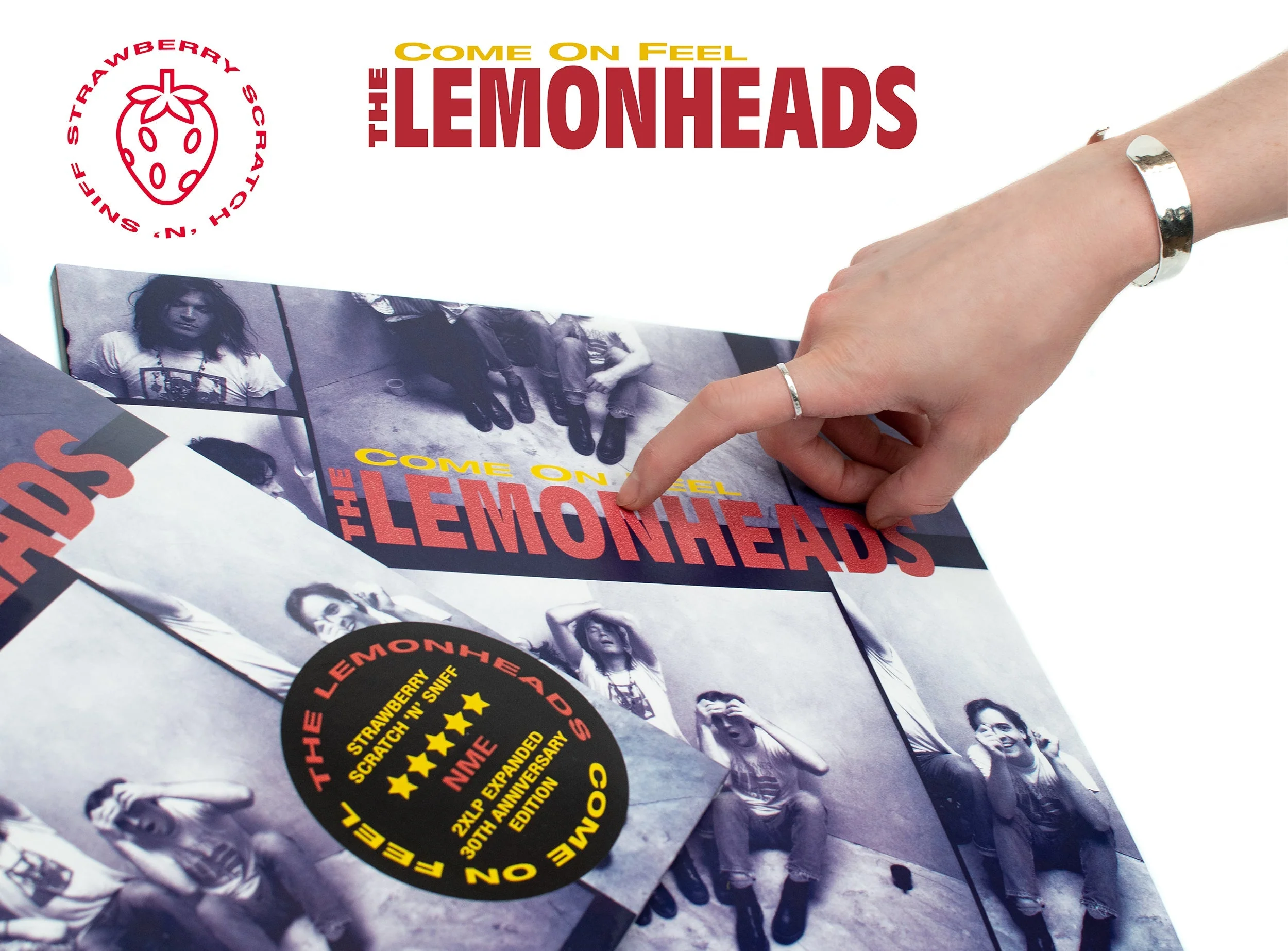 THE LEMONHEADS 'COME ON FEEL' 30TH ANNIVERSARY EDITION 2LP - GATEFOLD SLEEVE - STRAWBERRY 'SCRATCH N' SNIFF'