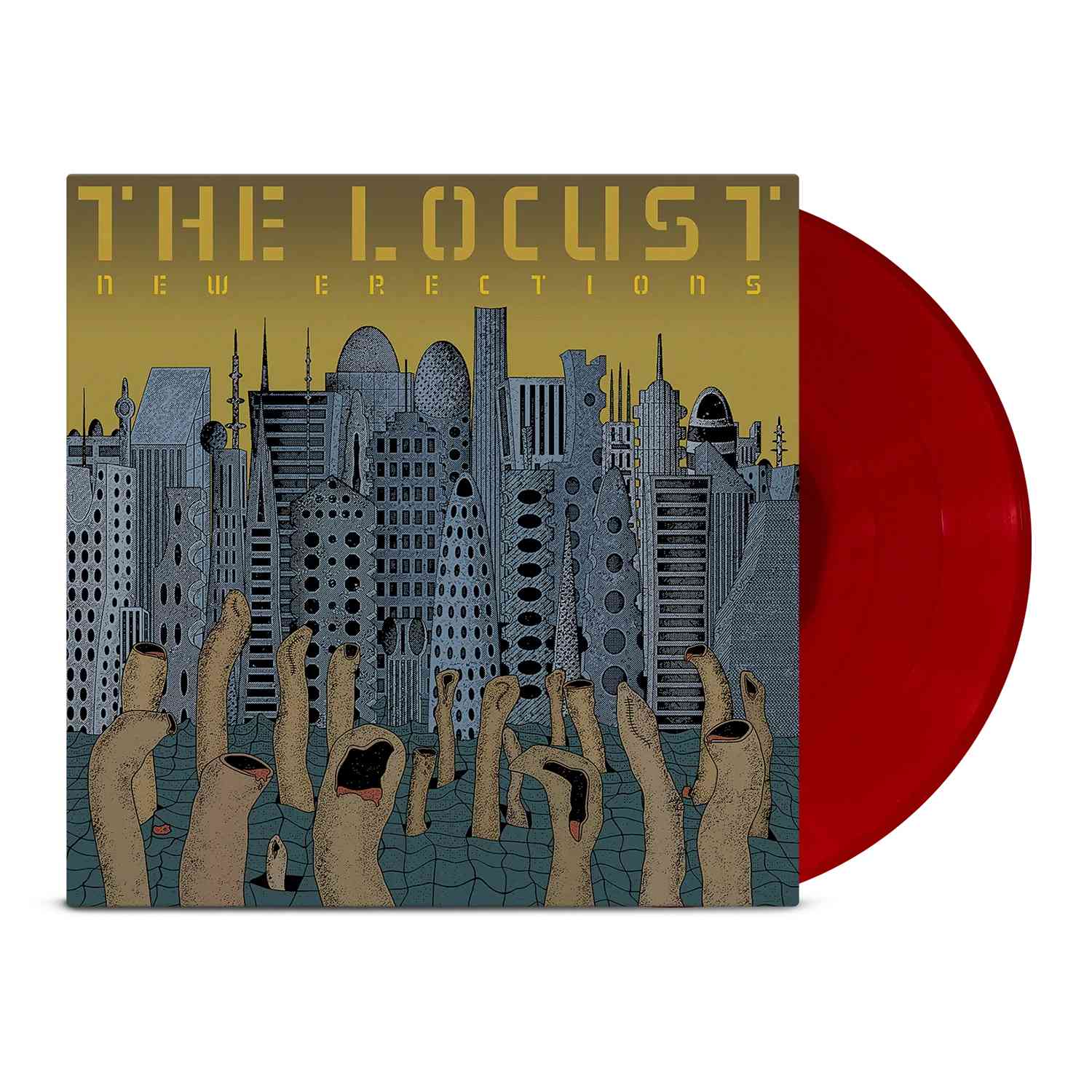 THE LOCUST ‘NEW ERECTIONS' LP - EXCLUSIVE - LTD. 300 - ANCESTOR INCEST RED - Image 2