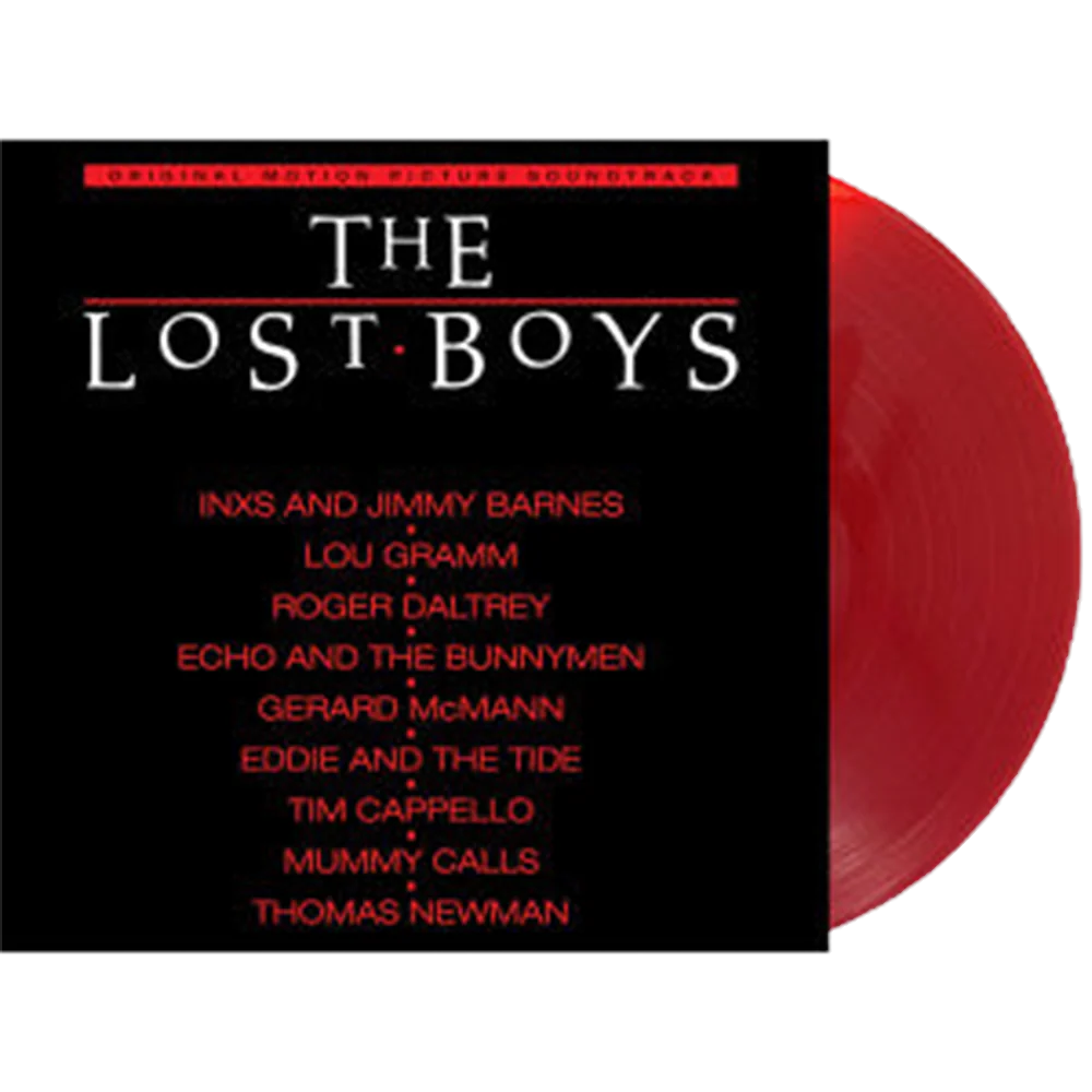 'THE LOST BOYS' MOTION PICTURE SOUNDTRACK ANNIVERSARY EDITION LP - LTD. - RED