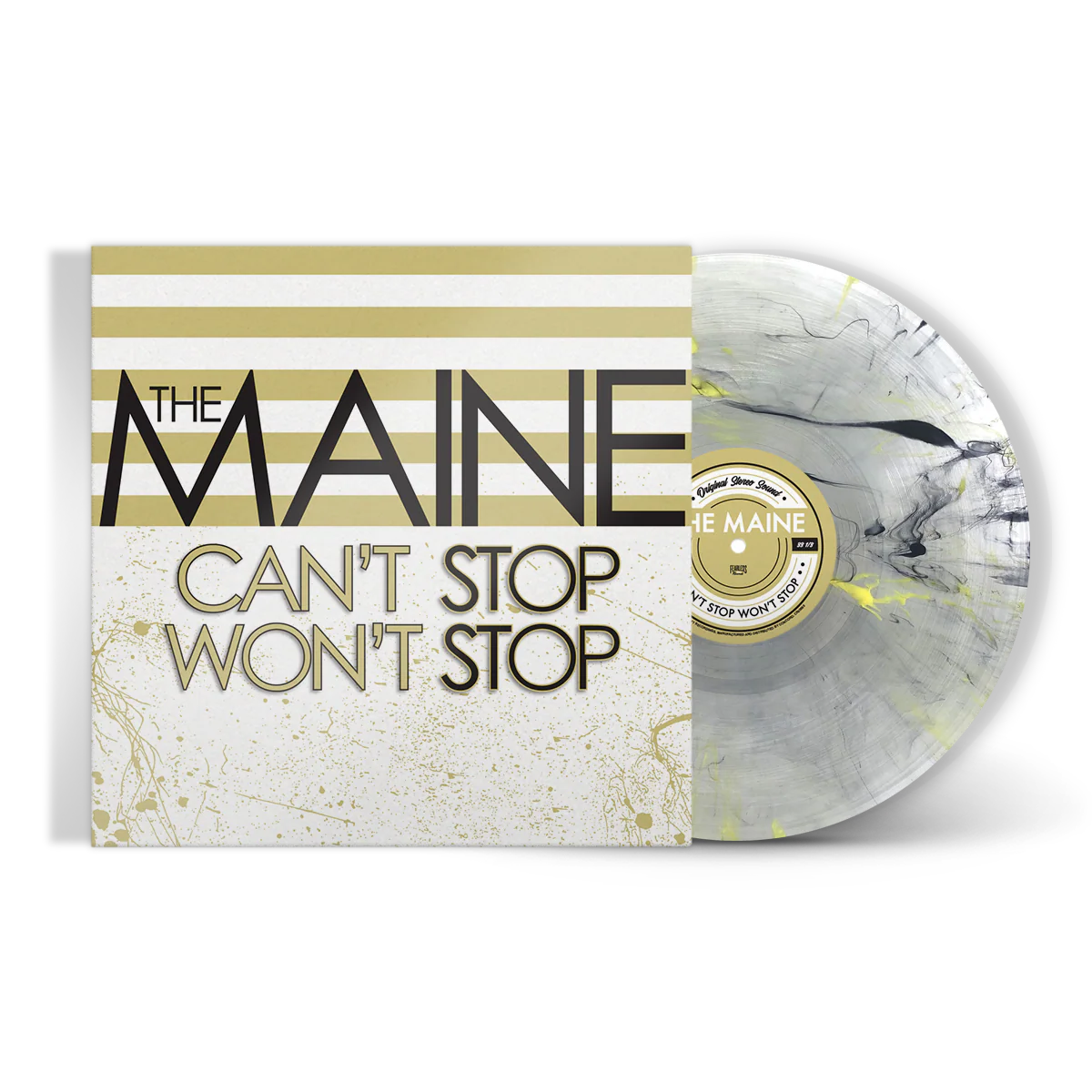 THE MAINE 'CAN'T STOP WON'T STOP' 15TH ANNIVERSARY LP - EXCLUSIVE - LTD. 500 - BLACK/YELLOW/SMOKE