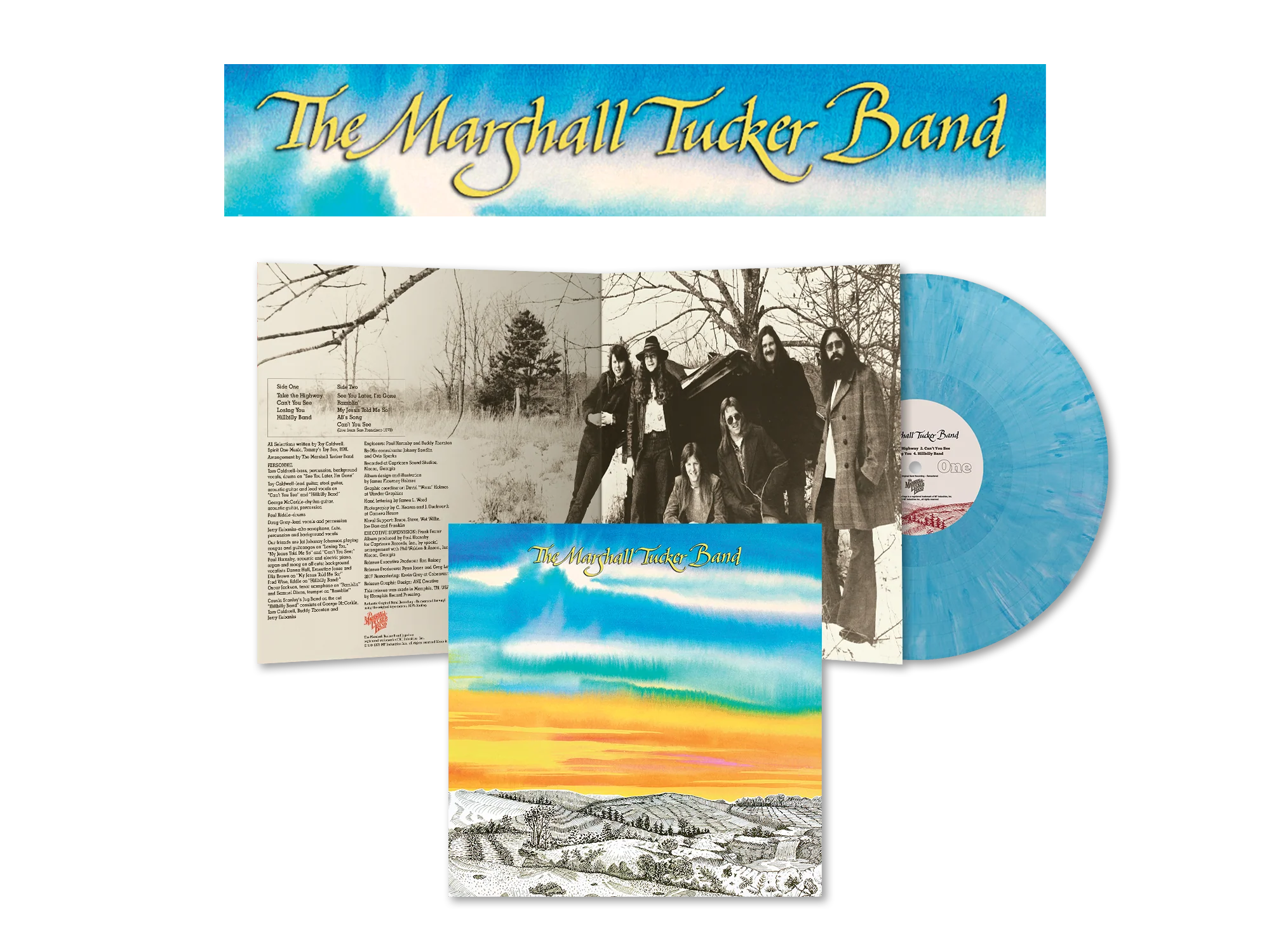 THE MARSHALL TUCKER BAND ‘THE MARSHALL TUCKER BAND’ LP - EXCLUSIVE - LTD. 300 - SKY BLUE