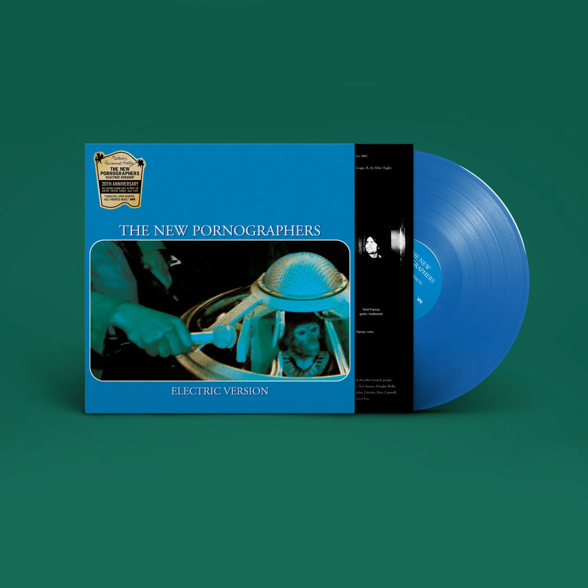 THE NEW PORNOGRAPHERS 'ELECTRIC VERSION' REVISIONIST HISTORY EDITION LP - BLUE