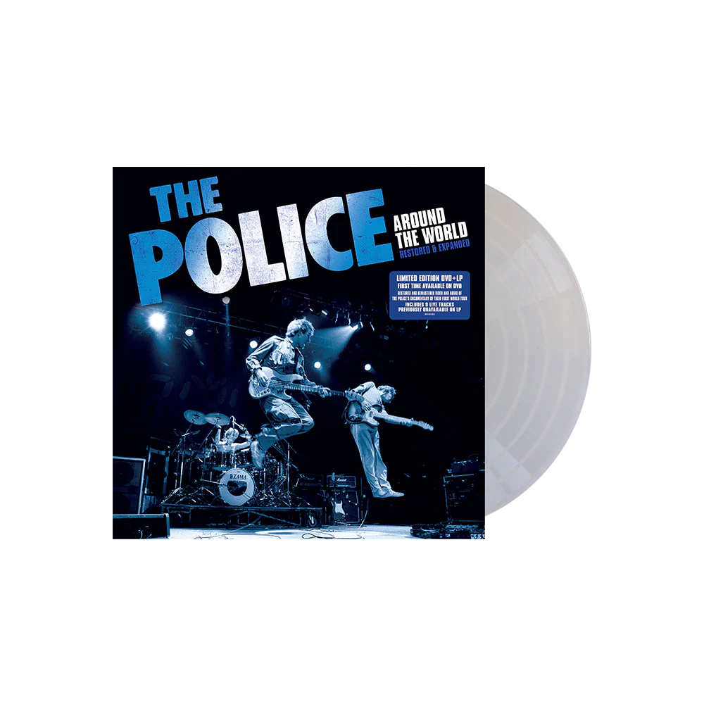THE POLICE 'AROUND THE WORLD RESTORED & EXPANDED' LP + DVD - SILVER