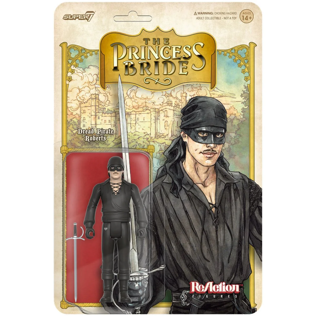 THE PRINCESS BRIDE REACTION WAVE 1 FIGURE - DREAD PIRATE ROBERTS - Image 2
