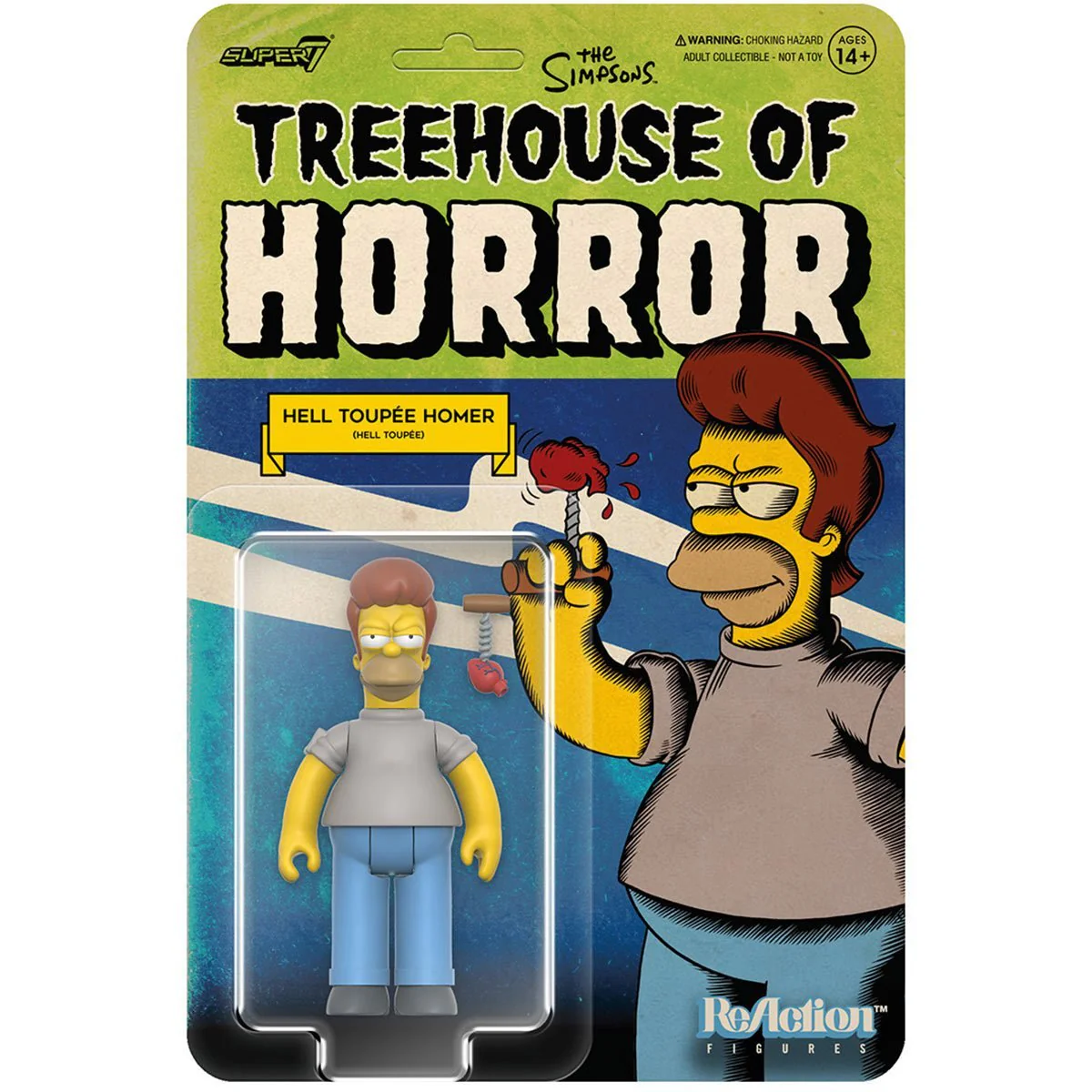 THE SIMPSONS REACTION WAVE 4  (TREEHOUSE OF HORROR V2) ACTION FIGURE SET - Image 4
