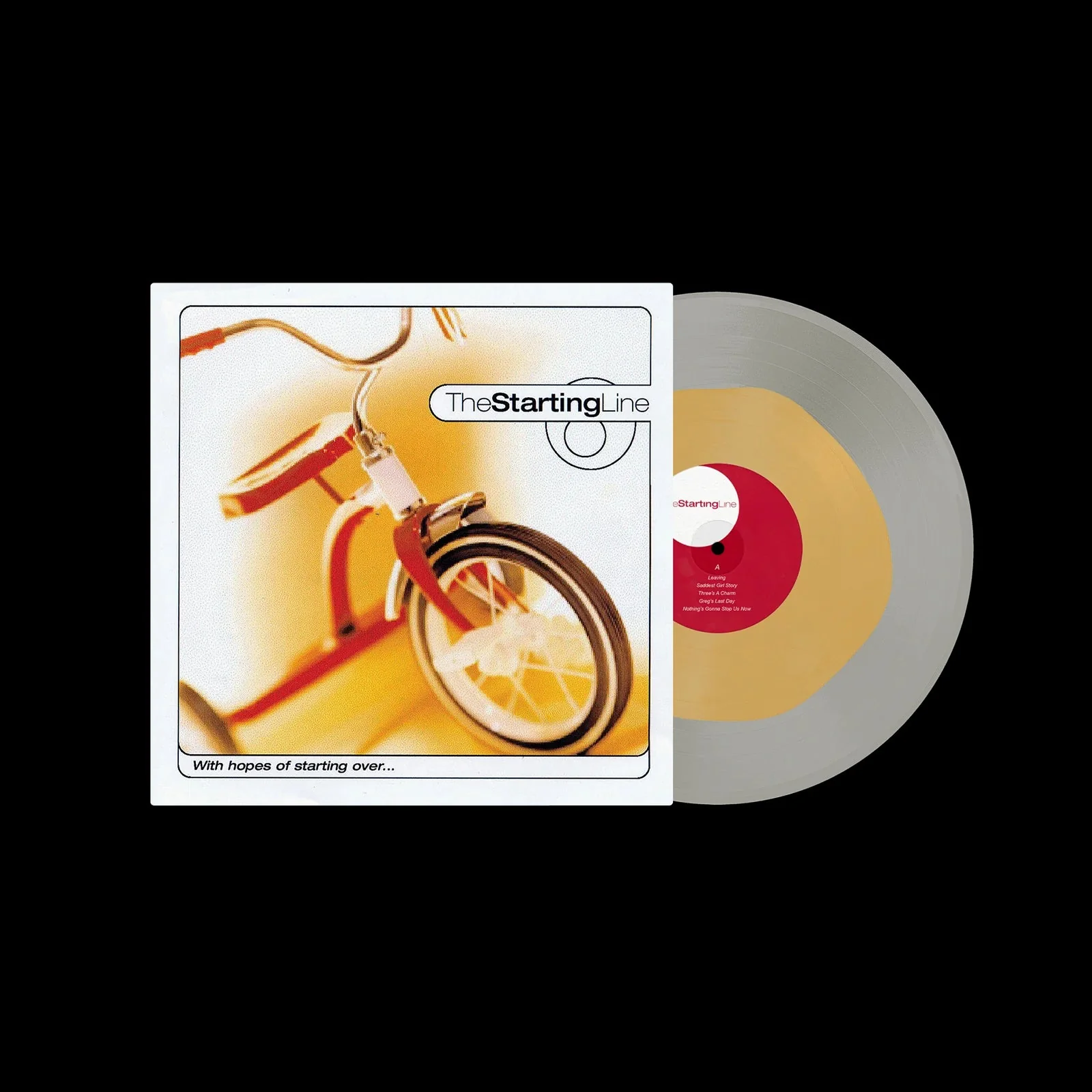 THE STARTING LINE 'WITH HOPES OF STARTING OVER' LP - MILKY CLEAR/CUSTARD