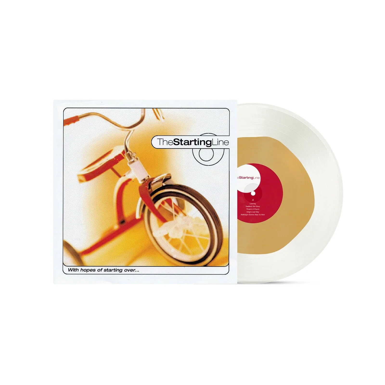 THE STARTING LINE 'WITH HOPES OF STARTING OVER' LP - MILKY CLEAR/CUSTARD - Image 2
