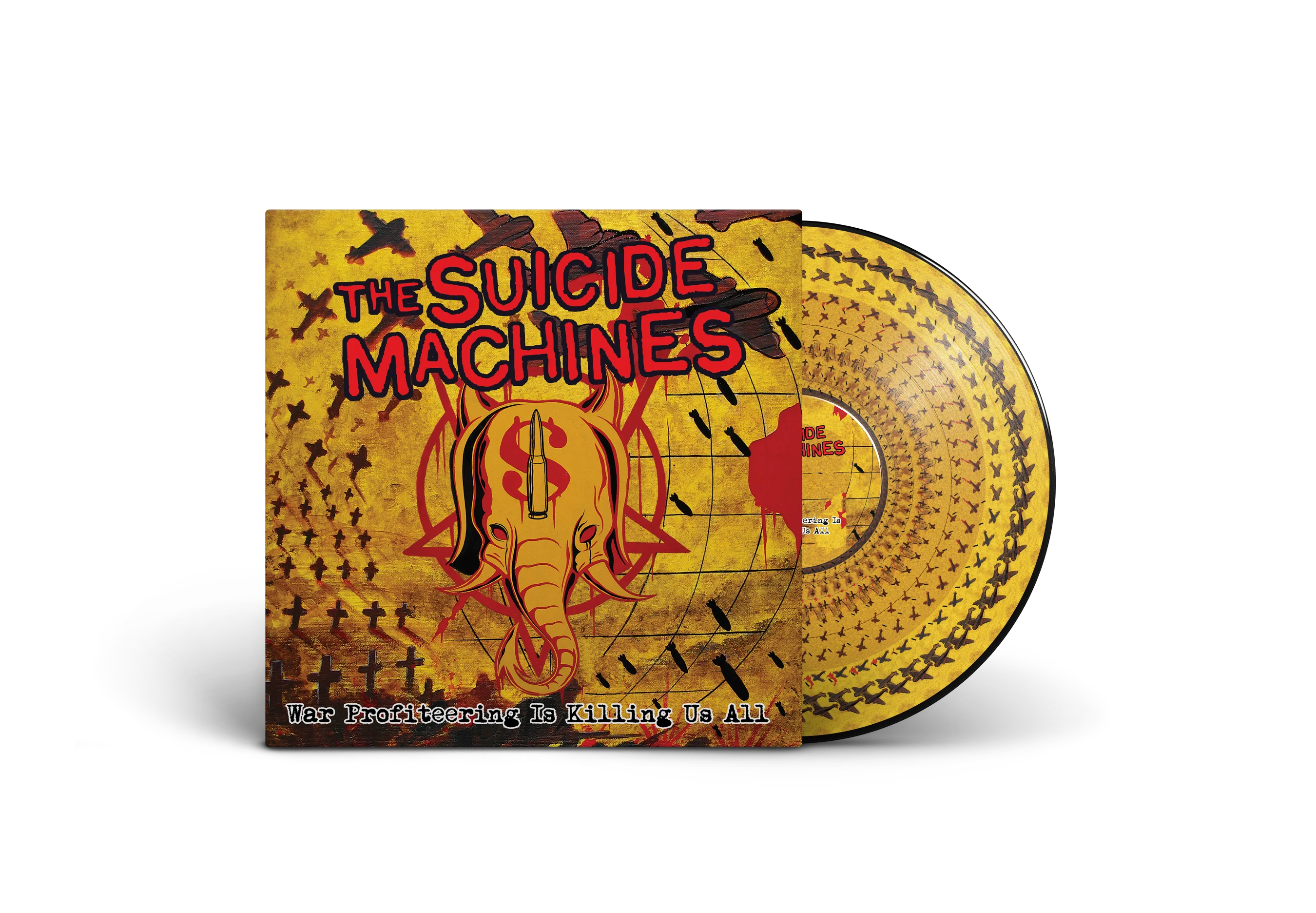 THE SUICIDE MACHINES 'WAR PROFITEERING IS KILLING US ALL' LP - PICTURE DISC