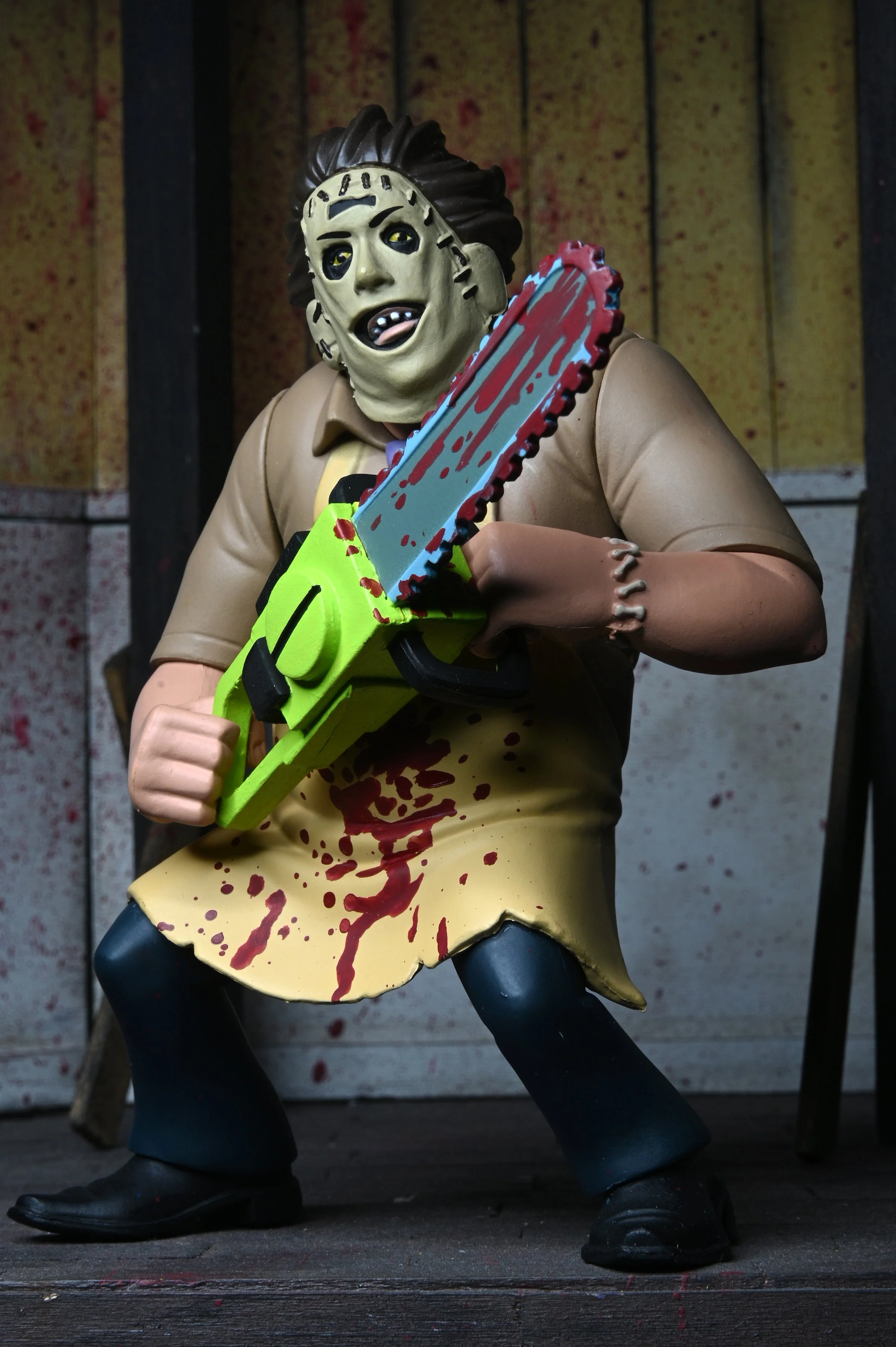 THE TEXAS CHAINSAW MASSACRE 'LEATHERFACE (50TH ANNIVERSARY) ' TOONY TERRORS ACTION FIGURE - Image 2