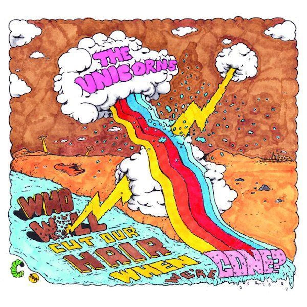 THE UNICORNS 'WHO WILL CUT OUR HAIR WHEN WE'RE GONE?' 20TH ANNIVERSARY EDITION LP - YELLOW