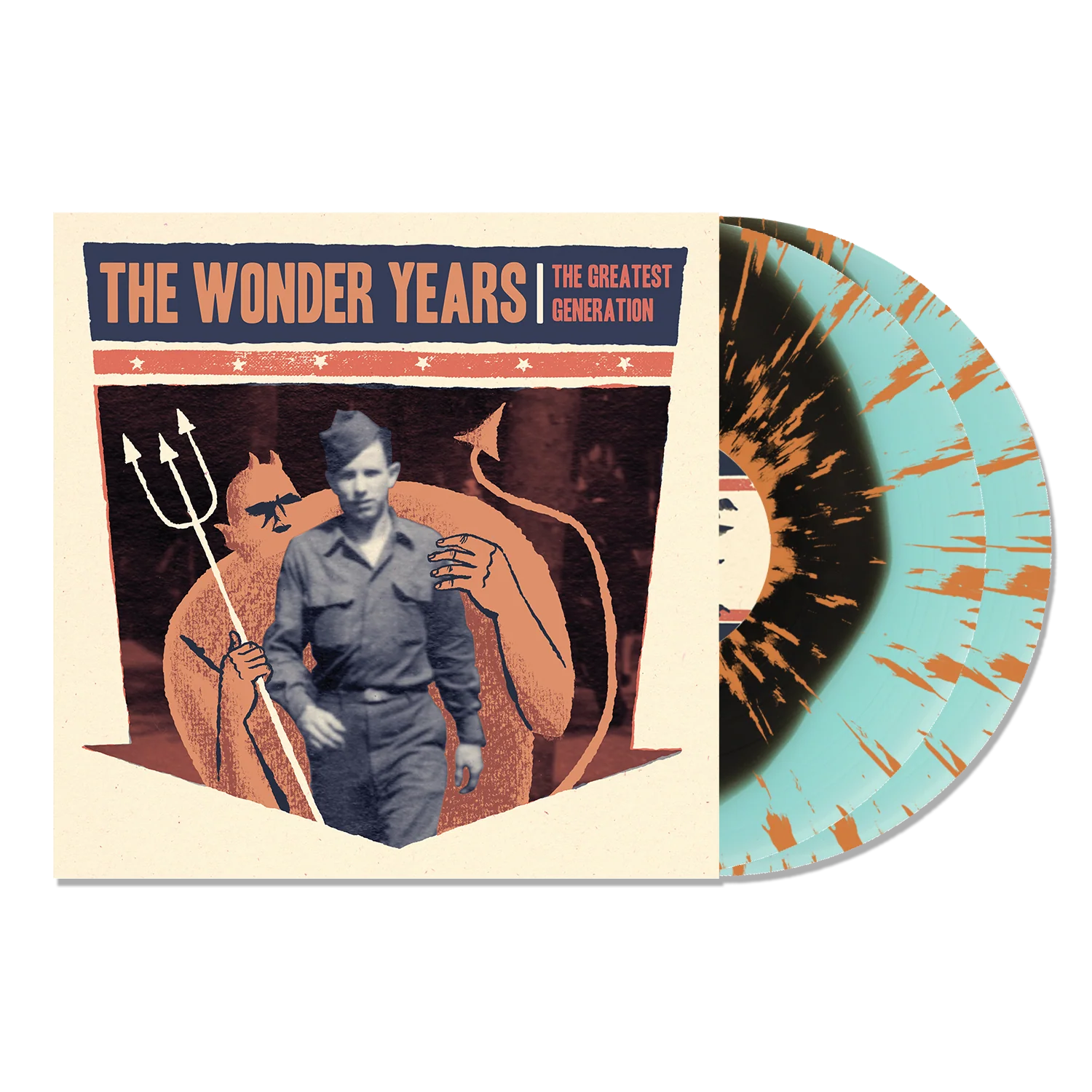 THE WONDER YEARS ‘THE GREATEST GENERATION’ 10TH ANNIVERSARY 2LP - LTD. 500 - BLUE/BLACK BLOB/ORANGE SPLATTER