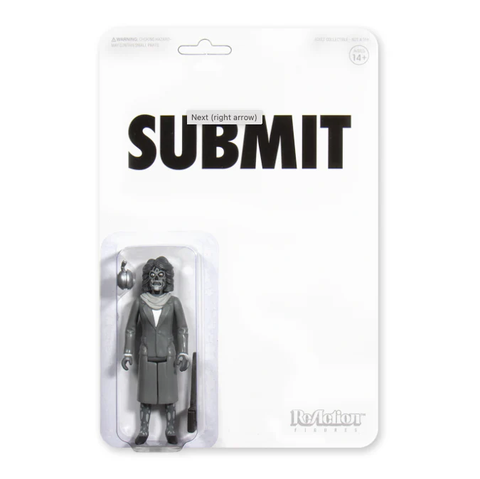 THEY LIVE REACTION FIGURE - FEMALE GHOUL - BLACK/WHITE