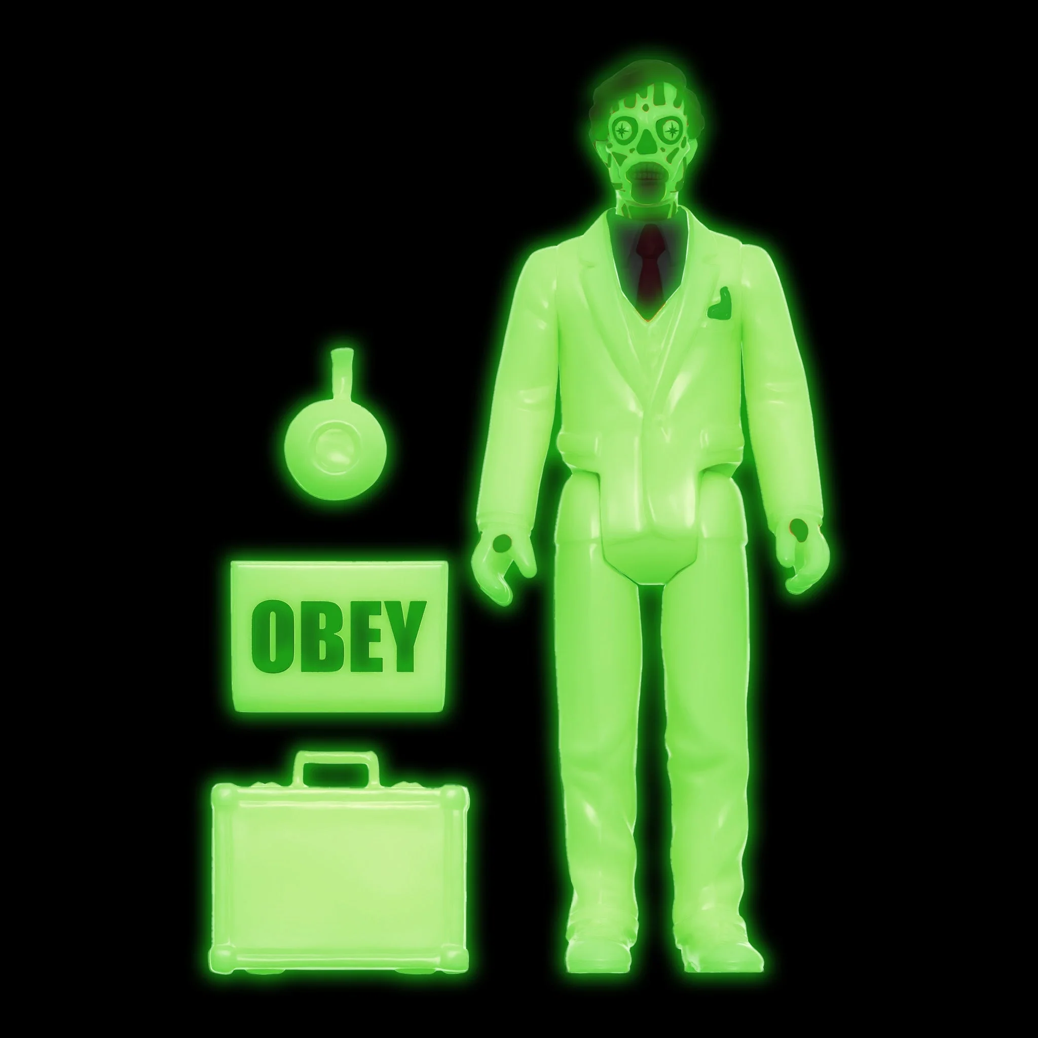 THEY LIVE REACTION WAVE 2 FIGURE - MALE GHOUL - GLOW - Image 3