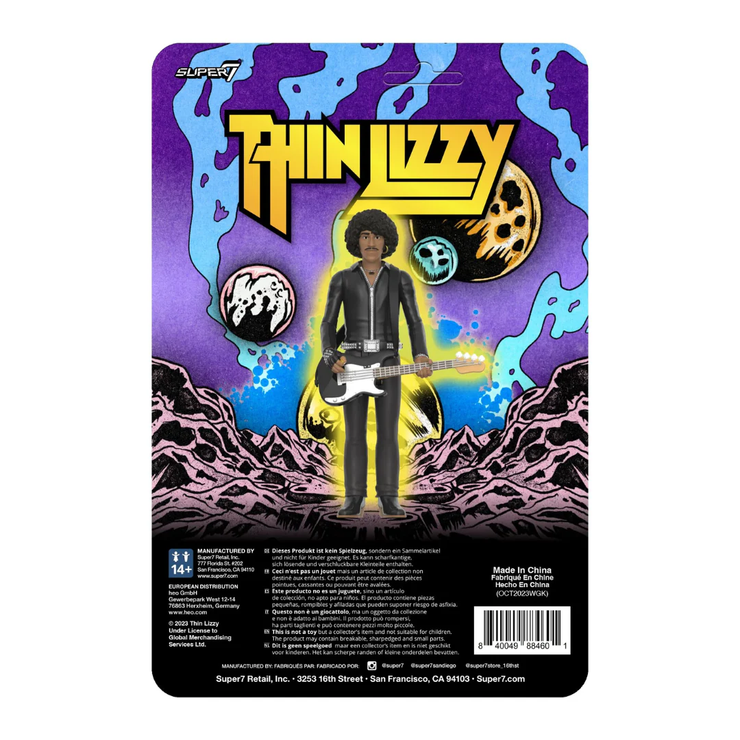 THIN LIZZY PHIL LYNOTT (BLACK LEATHER) REACTION FIGURE - Image 2