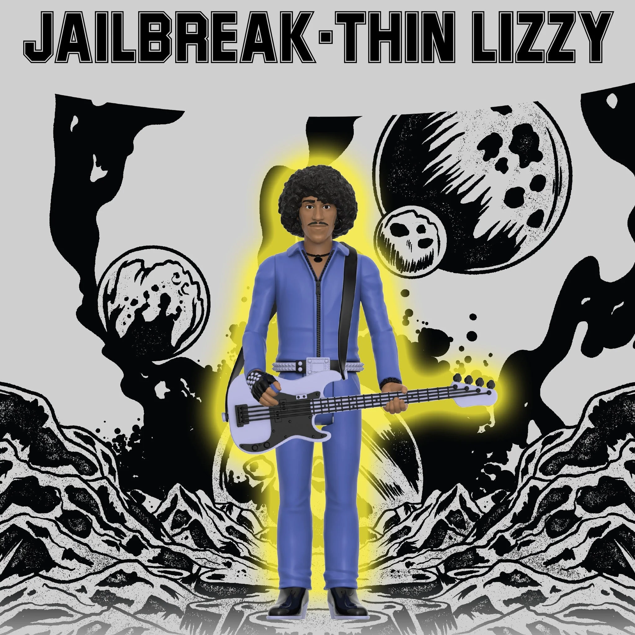 THIN LIZZY PHIL LYNOTT (JAILBREAK) REACTION FIGURE WAVE 2 - Image 3