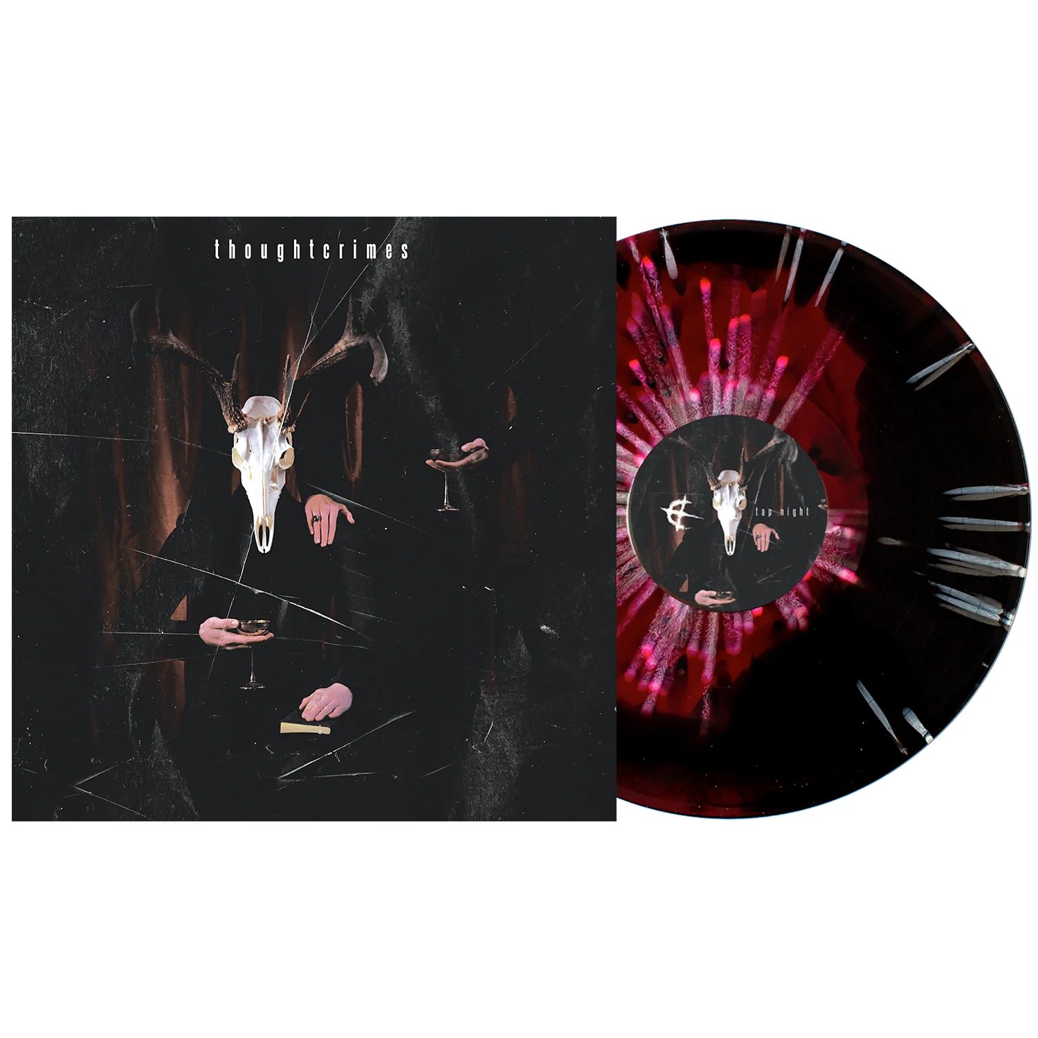 THOUGHTCRIMES ‘TAP NIGHT’ LP - LTD. 150 - BLACK/RED SMASH/WHITE SPLATTER