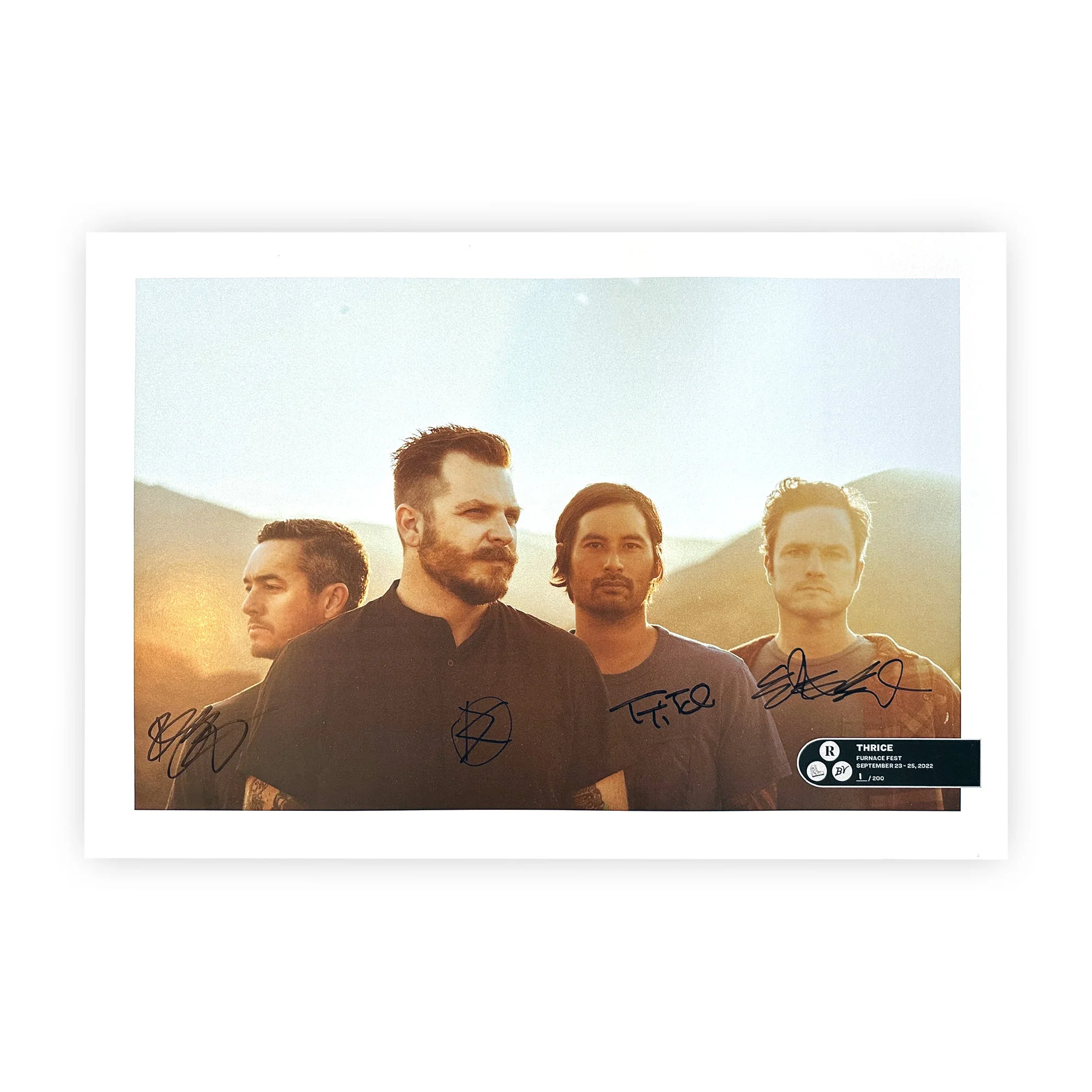 THRICE x FURNACE FEST 2022 - NUMBERED PRINT - EXCLUSIVE - LTD.