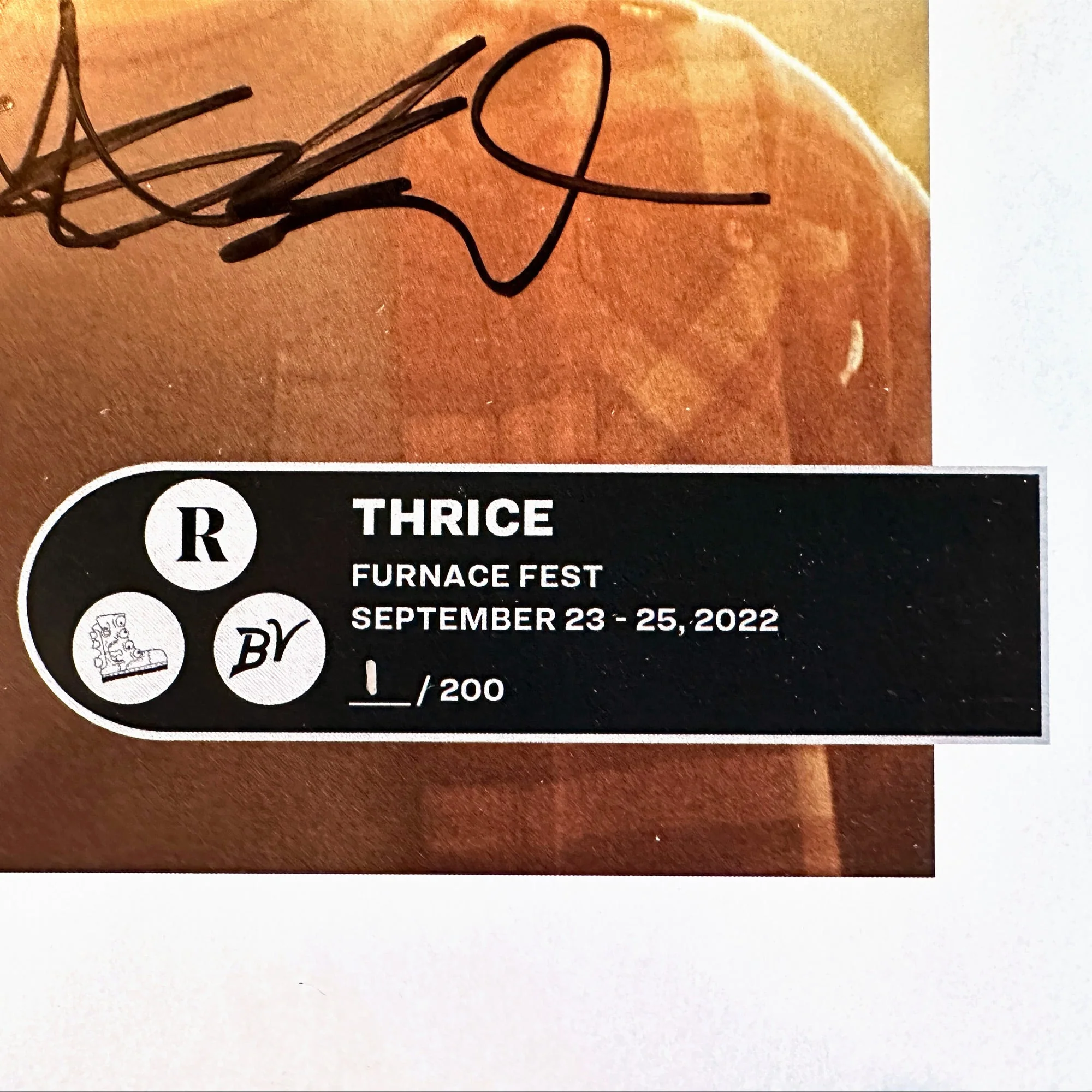 THRICE x FURNACE FEST 2022 - NUMBERED PRINT - EXCLUSIVE - LTD. - Image 2