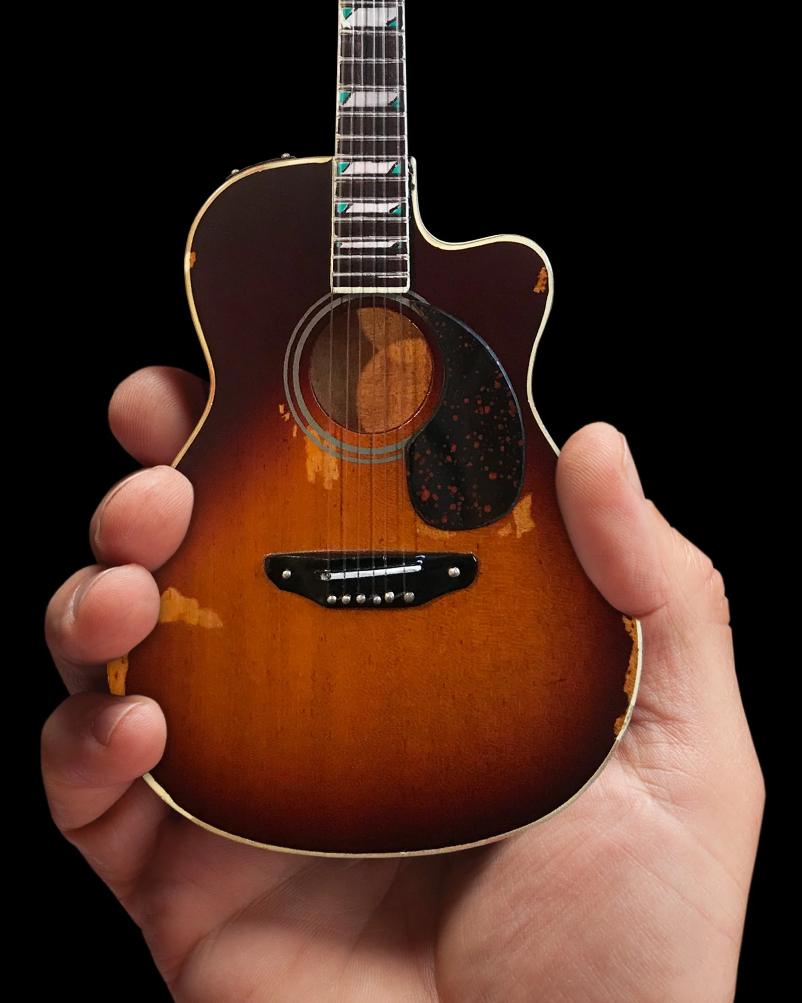 TOBY KEITH SIGNATURE SUNBURST ACOUSTIC MINI GUITAR MODEL - Image 4