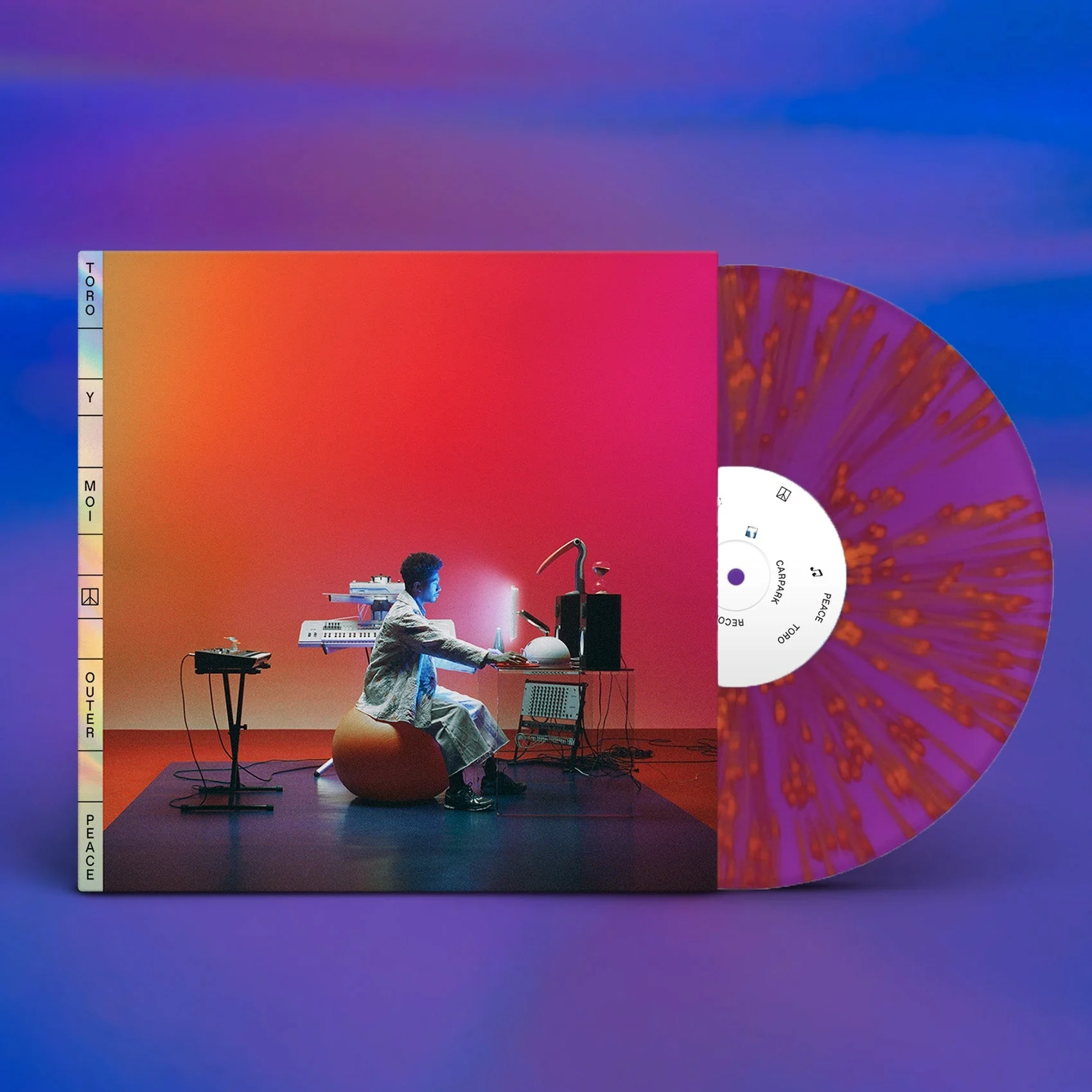 TORO Y MOI 'OUTER PEACE' LP - TRANSLUCENT PURPLE/ORANGE SPLATTER