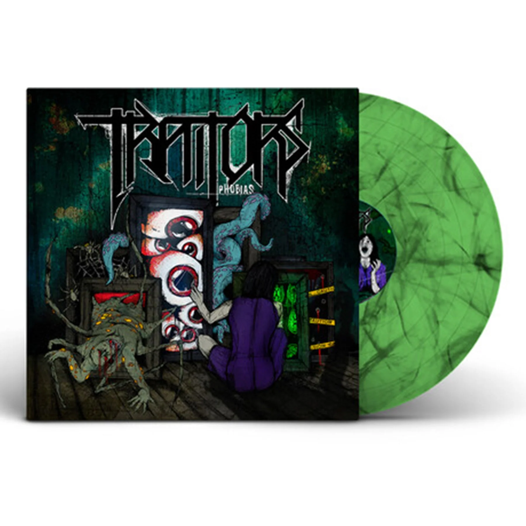 TRAITORS 'PHOBIAS' LP - GREEN/BLACK MARBLE