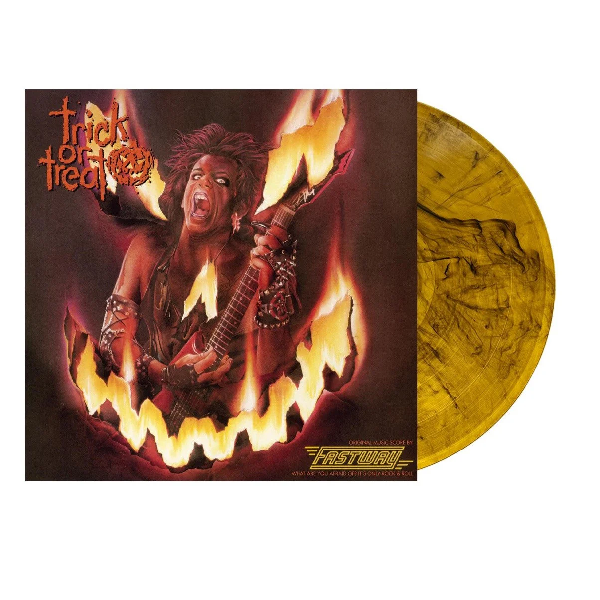 TRICK OR TREAT SOUNDTRACK LP - LTD. - ORANGE/BLACK
