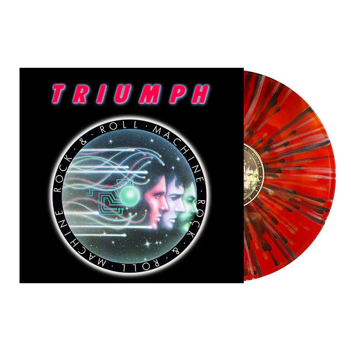 TRIUMPH ‘ROCK & ROLL MACHINE’ LP - LTD. 300 - RED/BLACK/BLUE/ORANGE SPLATTER