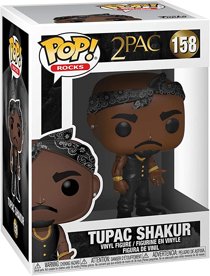 2PAC W/ VEST AND BANDANA FUNKO POP! ROCKS FIGURE - Image 2