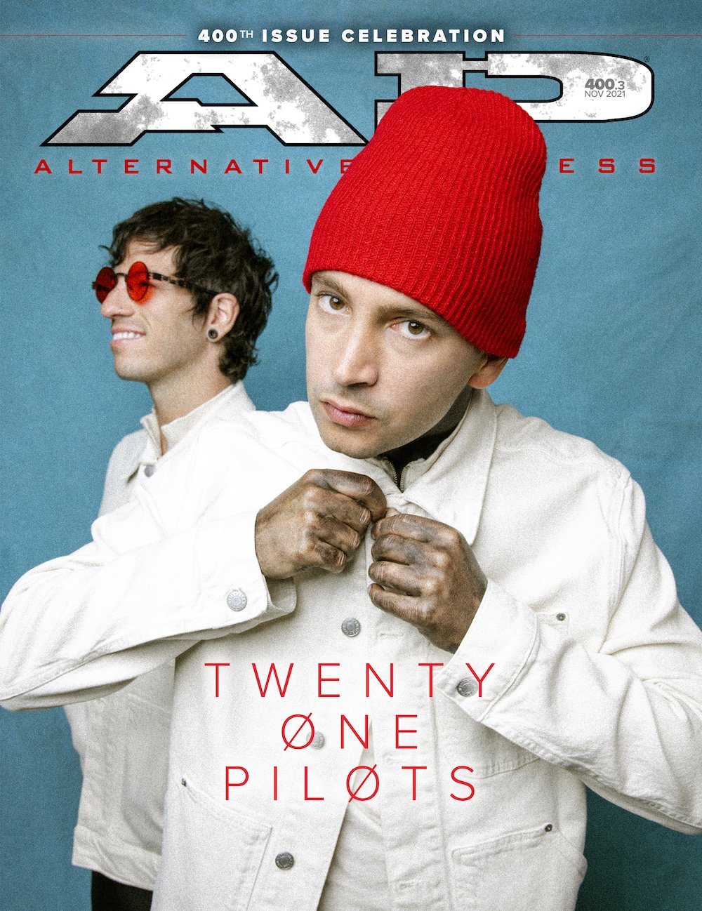 ALTERNATIVE PRESS NOVEMBER 2021 ISSUE 400 VERSION 3 FEATURING TWENTY ONE PILOTS