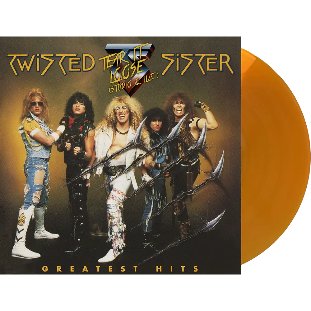 TWISTED SISTER 'GREATEST HITS -TEAR IT LOOSE' 2LP - TRANSLUCENT GOLD - Image 2