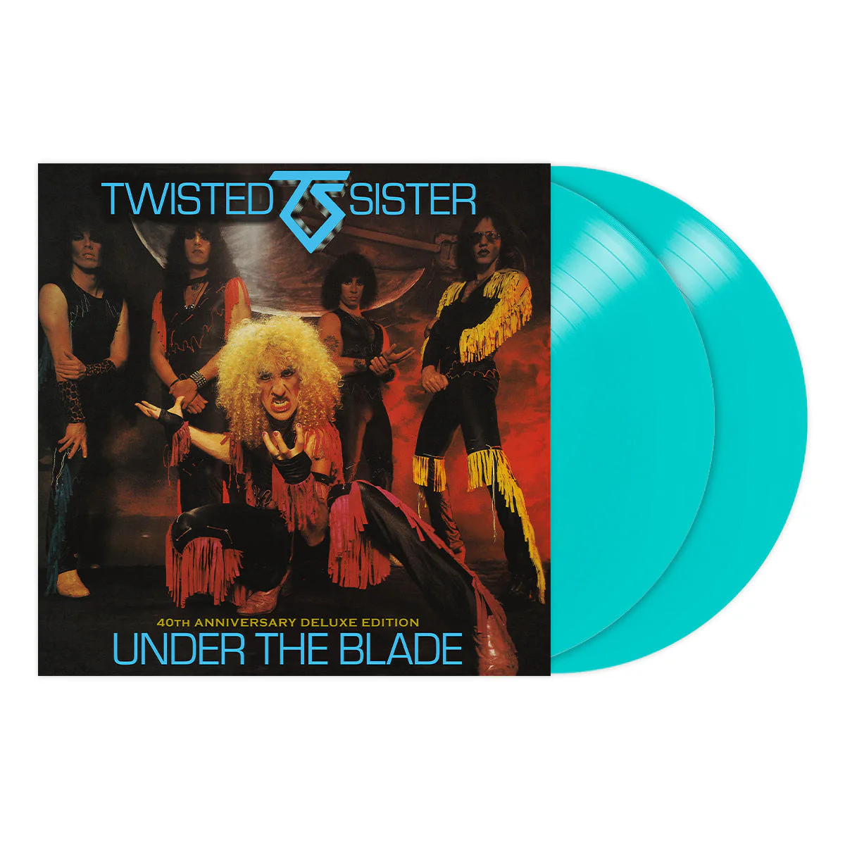 TWISTED SISTER ‘UNDER THE BLADE’ 40TH ANNIVERSARY 2LP LTD. - TURQUOISE + DEE SNIDER REACTION FIGURE BUNDLE - Image 3