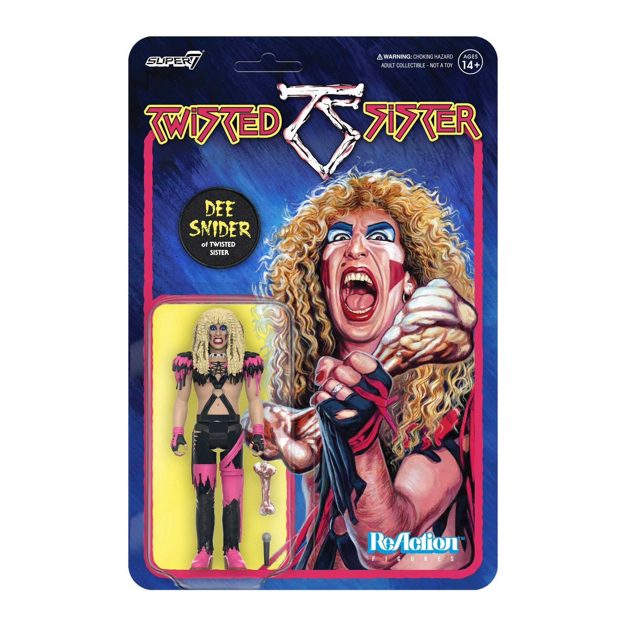 TWISTED SISTER ‘UNDER THE BLADE’ 40TH ANNIVERSARY 2LP LTD. - TURQUOISE + DEE SNIDER REACTION FIGURE BUNDLE - Image 4