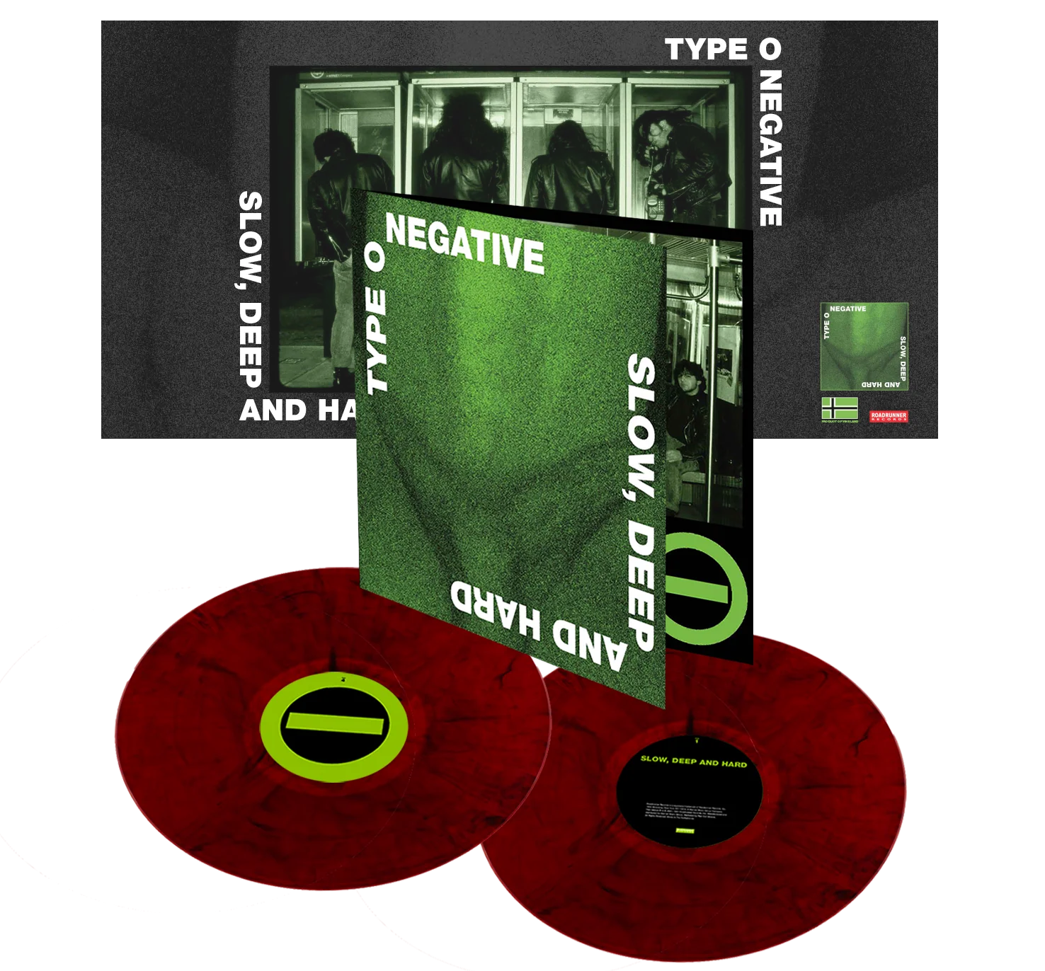 TYPE O NEGATIVE 'SLOW, DEEP & HARD' 2LP - LTD. 500 - BLOOD RED MARBLE