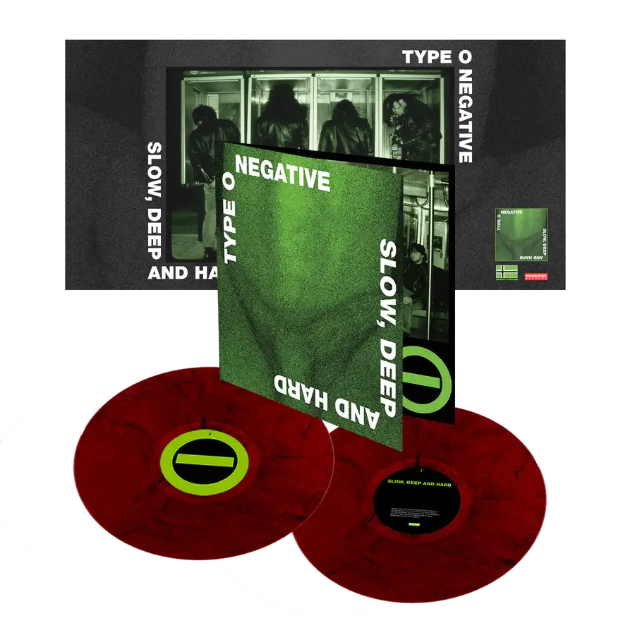 TYPE O NEGATIVE 'SLOW, DEEP & HARD' 2LP - LTD. 500 - BLOOD RED MARBLE - Image 2