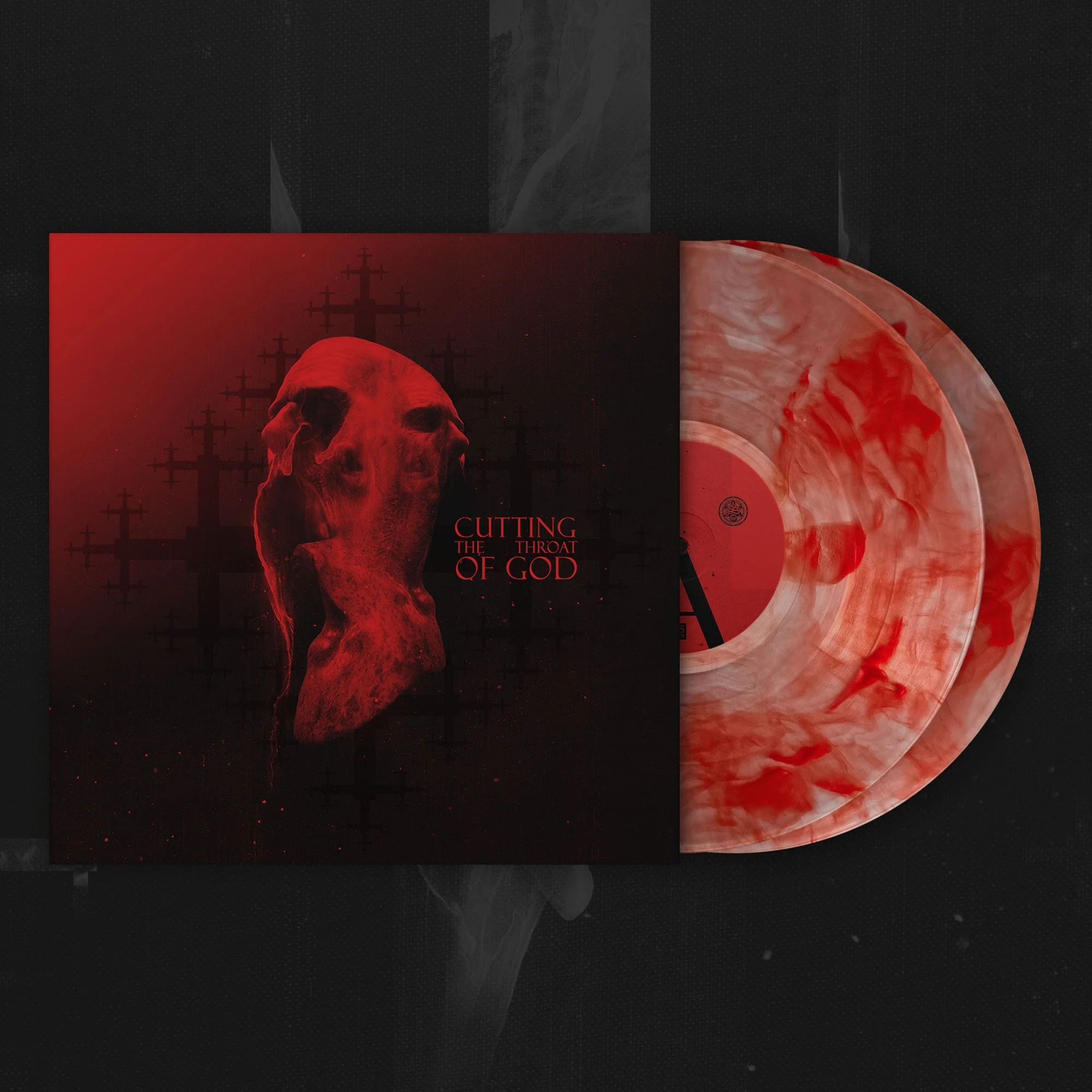 ULCERATE 'CUTTING THE THROAT OF GOD' 2LP (Transparent w/Red Swirl Vinyl)