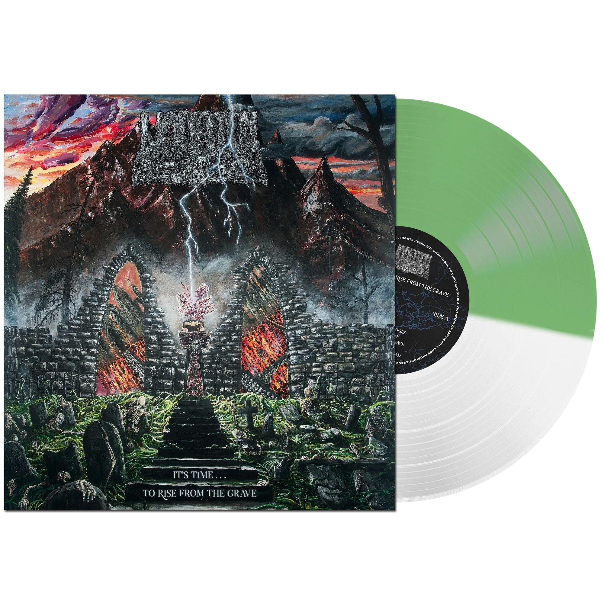 UNDEATH 'IT'S TIME...TO RISE FROM THE GRAVE' LP - COLOR