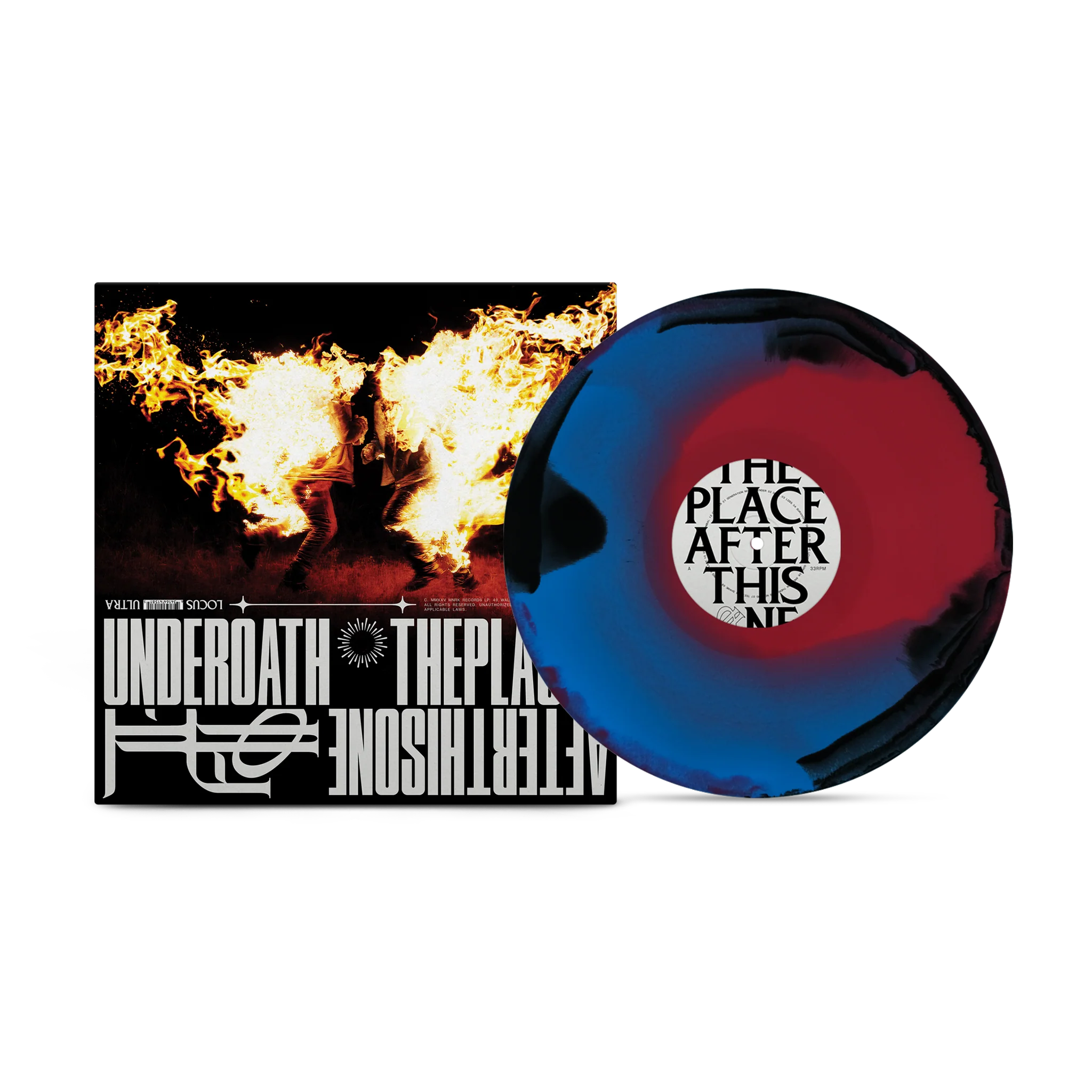 UNDEROATH 'THE PLACE AFTER THIS ONE' LP (Black + Blue Red Swirl Vinyl)
