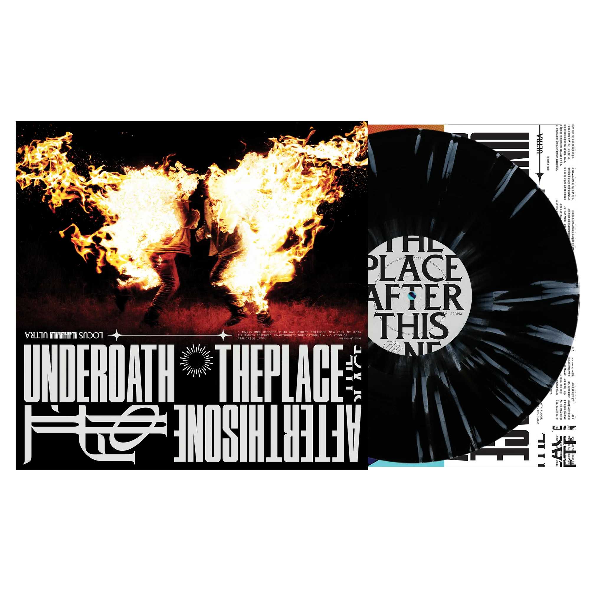 UNDEROATH 'THE PLACE AFTER THIS ONE' LP (Black/White Splatter Vinyl) - Image 4
