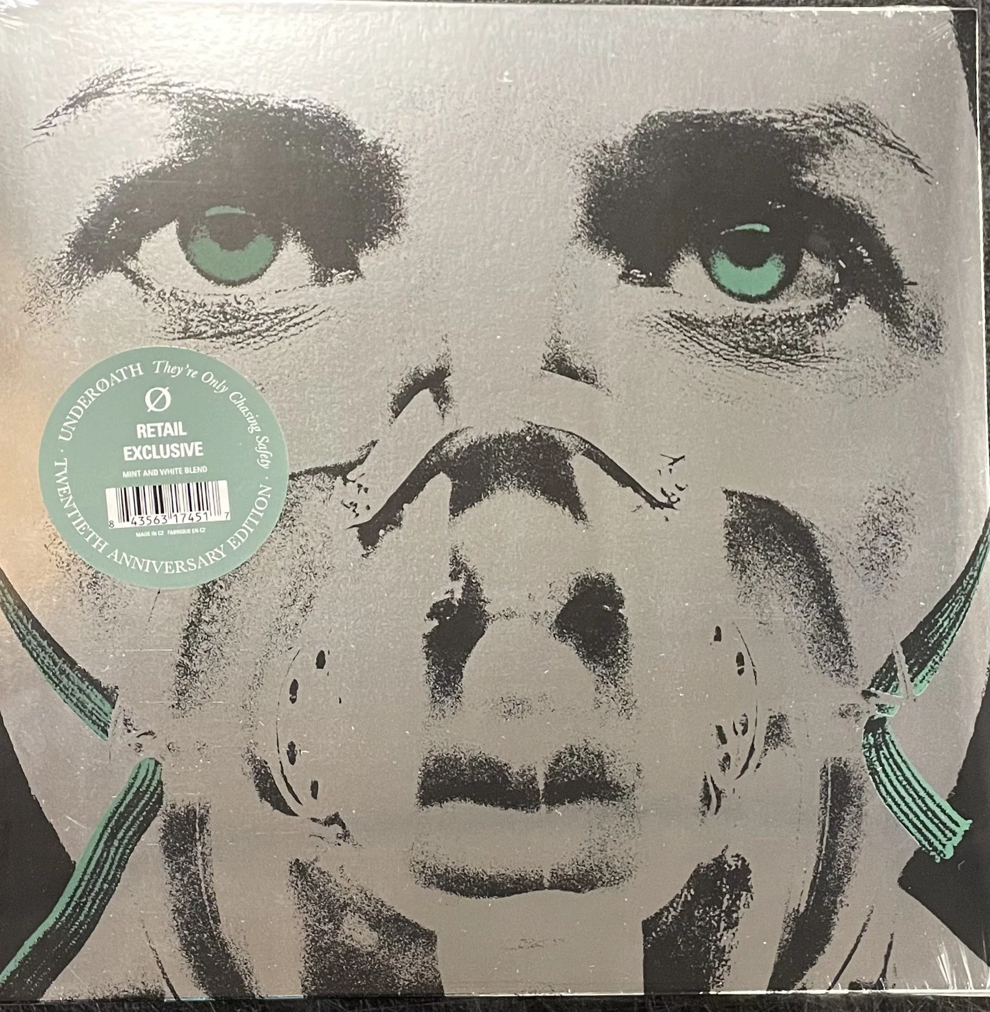 UNDEROATH 'THEY'RE ONLY CHASING SAFETY' LP - MINT/WHITE/BLEND